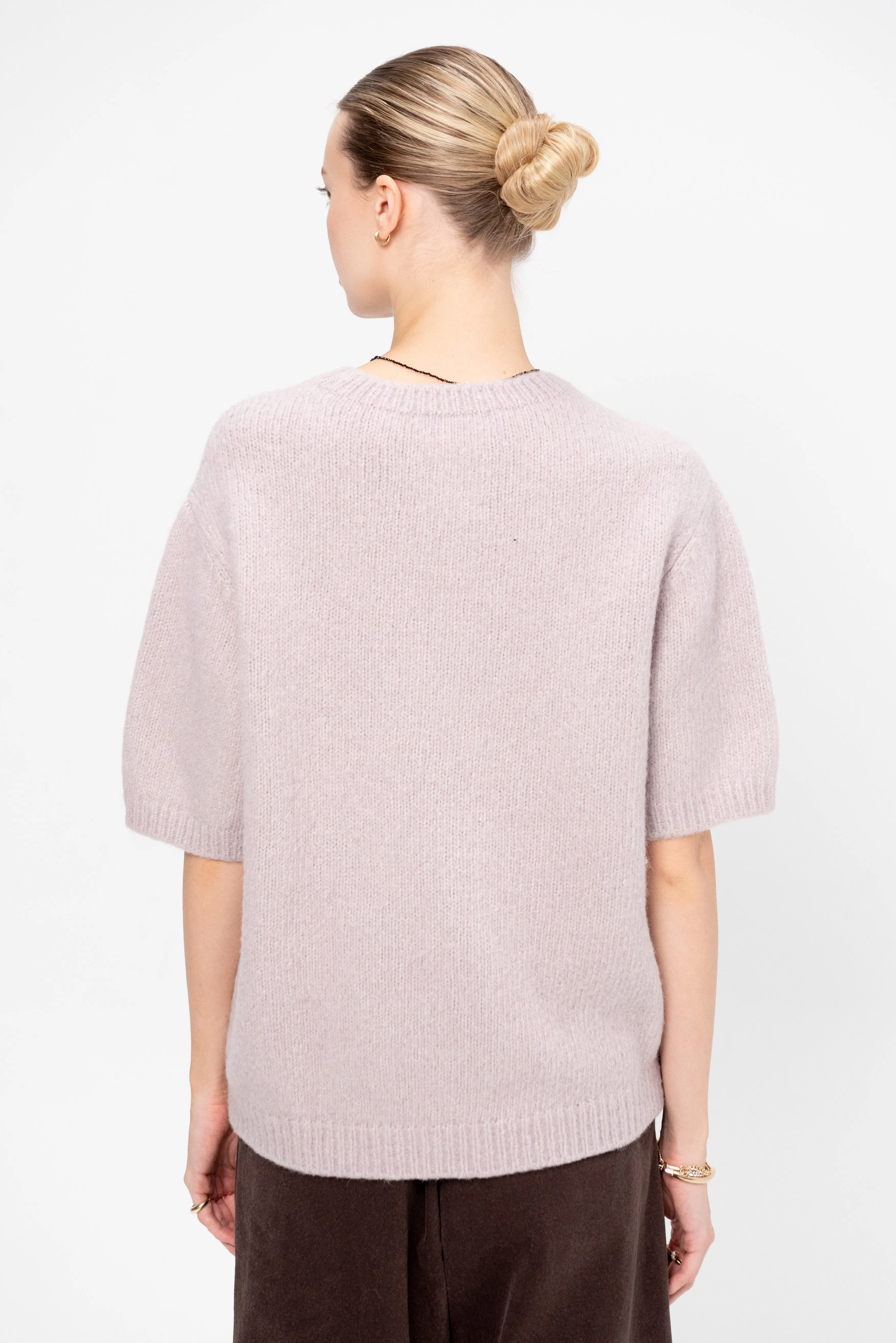 Loft Short Sleeve Crewneck, Lavender sold by Kick Pleat product image thumbnail 5