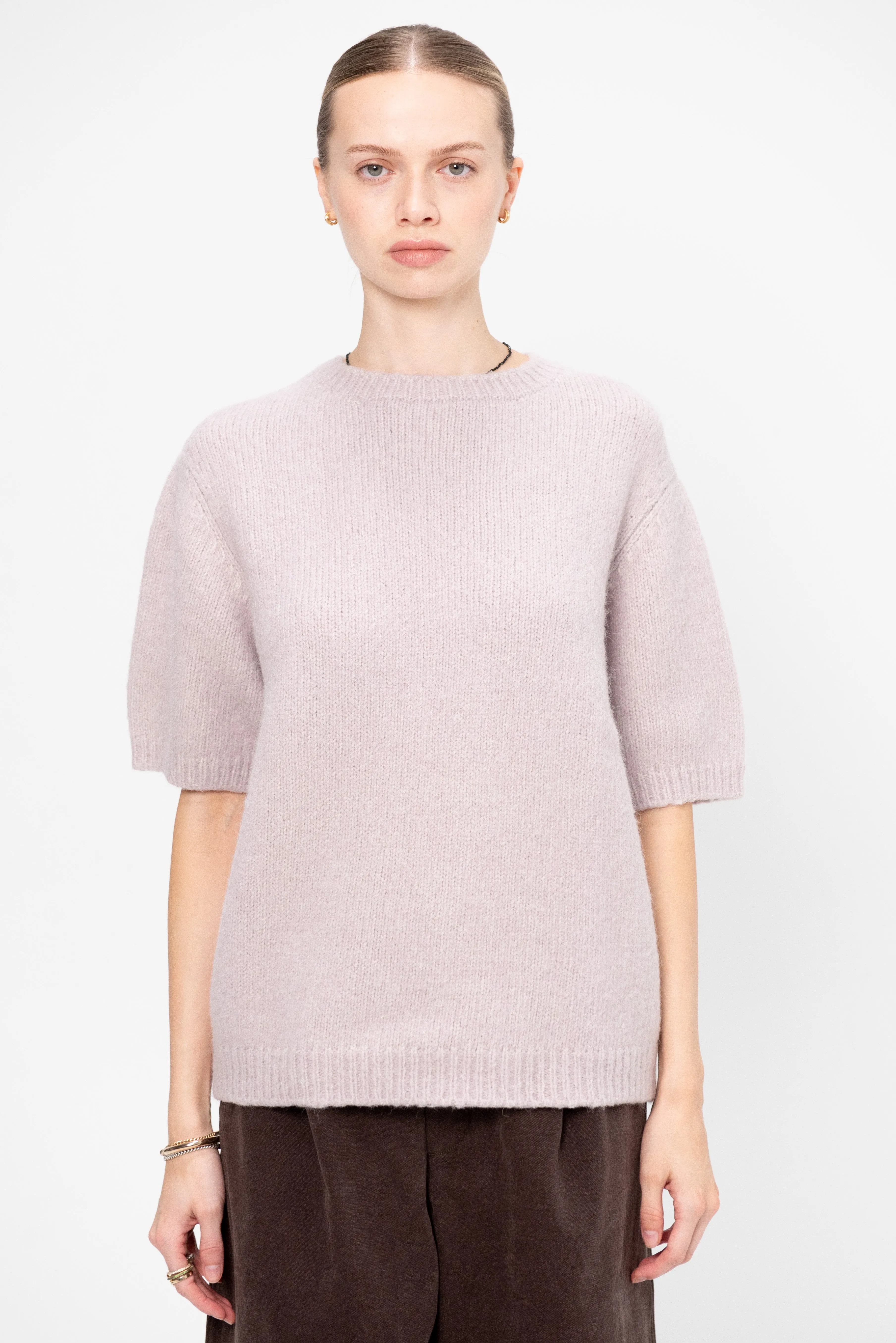 Loft Short Sleeve Crewneck, Lavender sold by Kick Pleat product image thumbnail 3