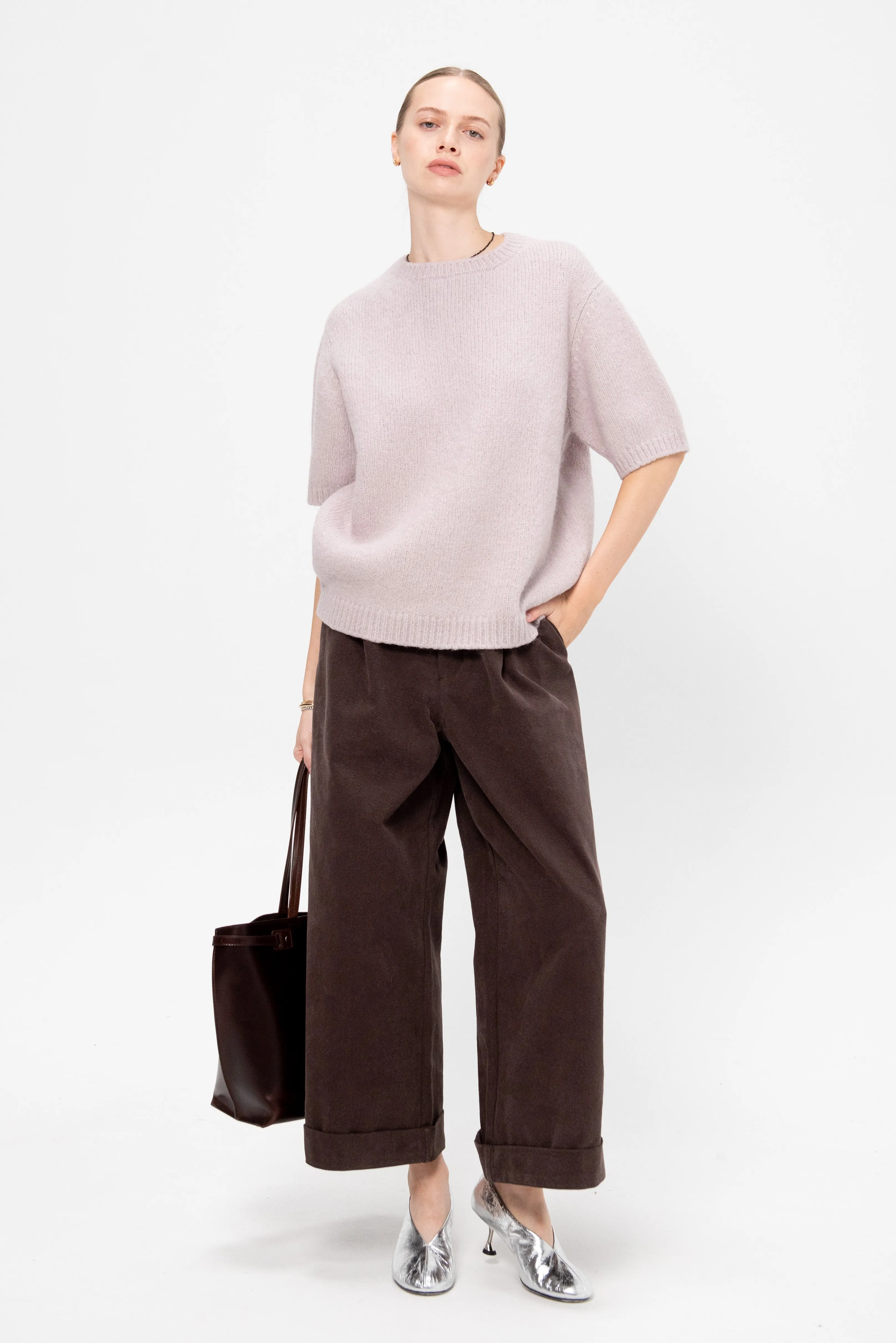 Loft Short Sleeve Crewneck, Lavender sold by Kick Pleat product image thumbnail 2