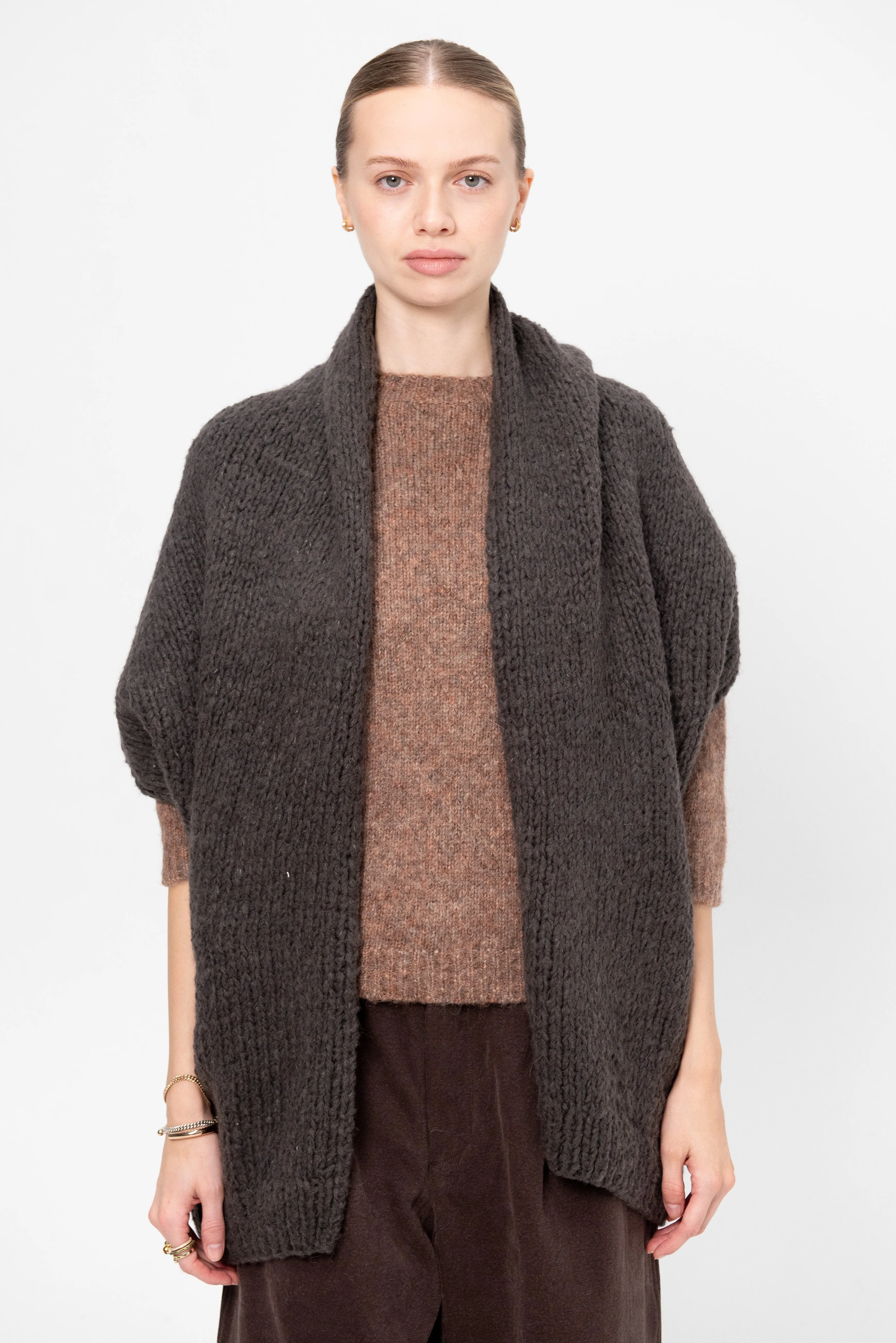 Handknit Cocoon, Coal sold by Kick Pleat product image thumbnail 2