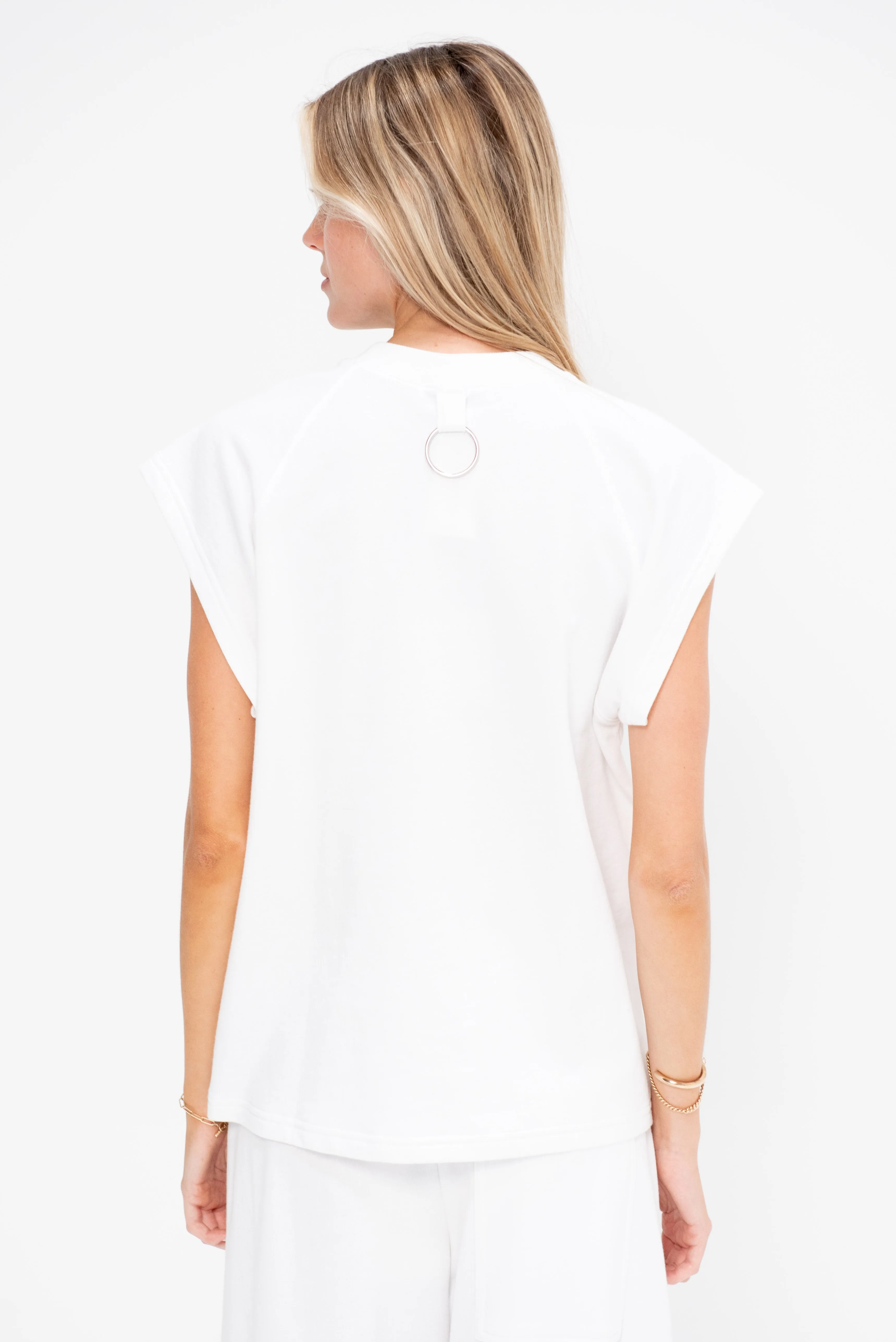 Light Weight Sweatshirting Sleeveless Easy Top sold by Kick Pleat product image thumbnail 5