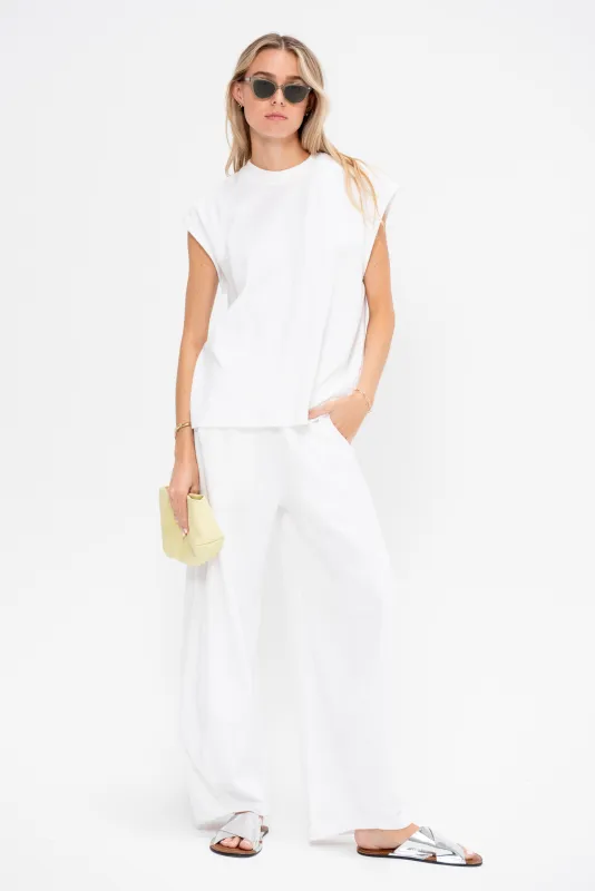 Light Weight Sweatshirting Sleeveless Easy Top made by Tibi
