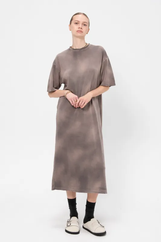 Haze Tee Dress, Coal sold by Kick Pleat