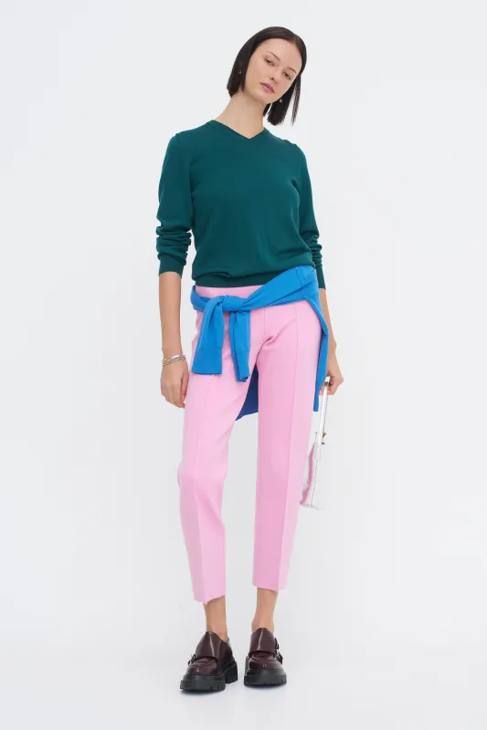 Billie V-Neck Sweater, Teal made by High Sport