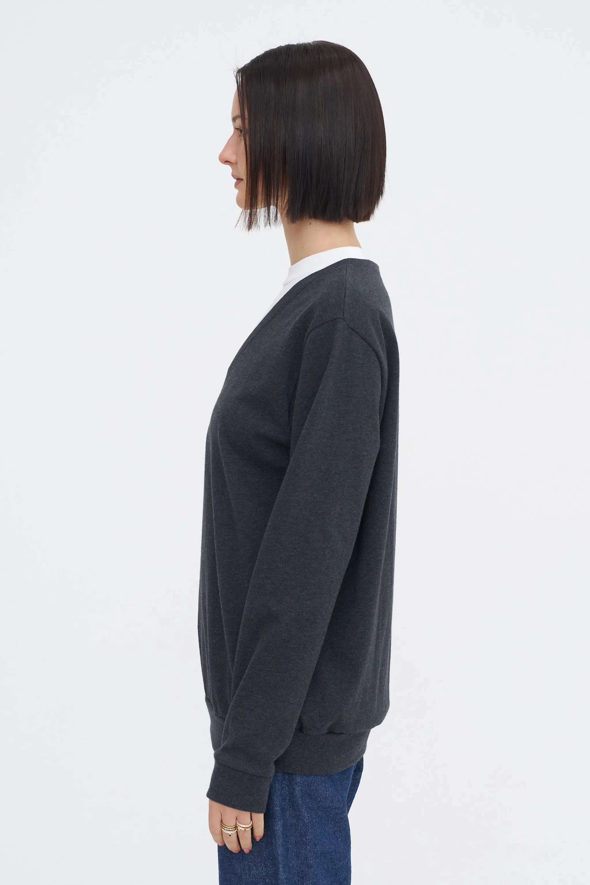 Perfect T-Shirt Trompe L'oeil Top, Grey Multi sold by Kick Pleat product image thumbnail 3