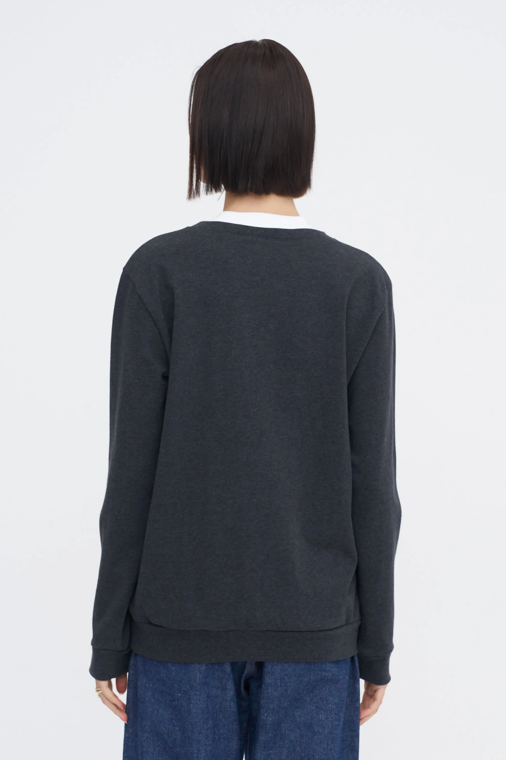 Perfect T-Shirt Trompe L'oeil Top, Grey Multi sold by Kick Pleat product image thumbnail 4