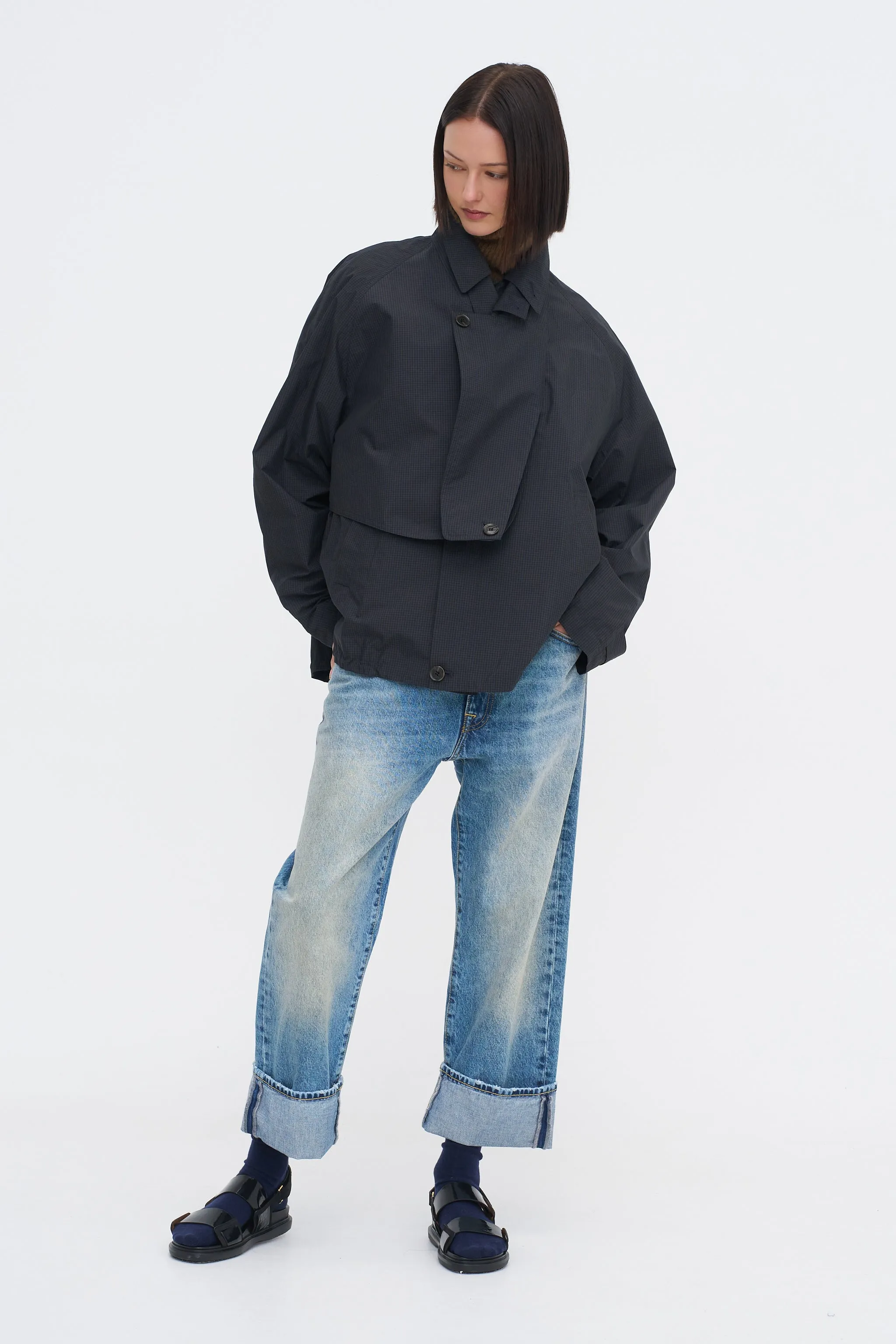 Charles Menswear Trench Anorak, Navy Multi sold by Kick Pleat