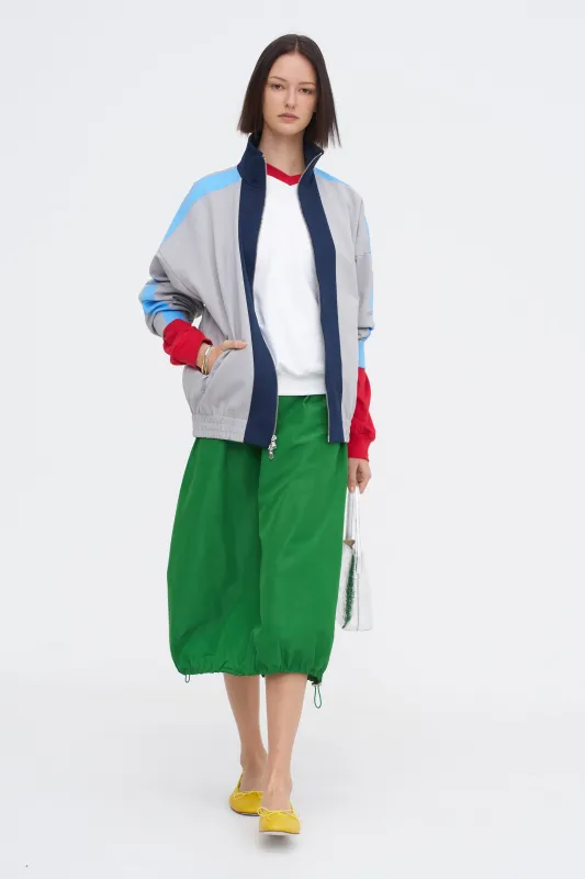 Compact Tech Knit Bomber, Light Grey Multi sold by Kick Pleat