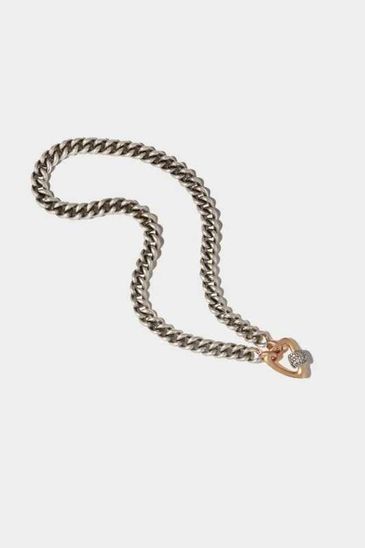 MiniMega Curb Chain - 15", Silver made by Kick Pleat