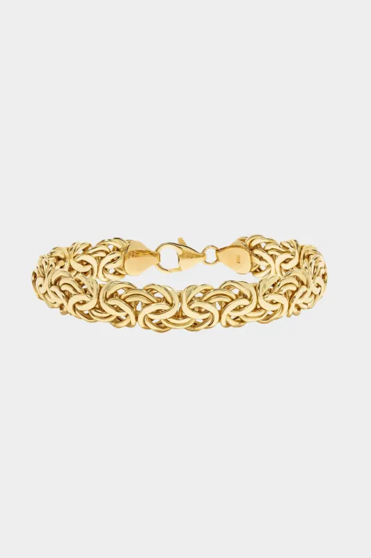 Empress Bracelet, Yellow Gold made by Kick Pleat