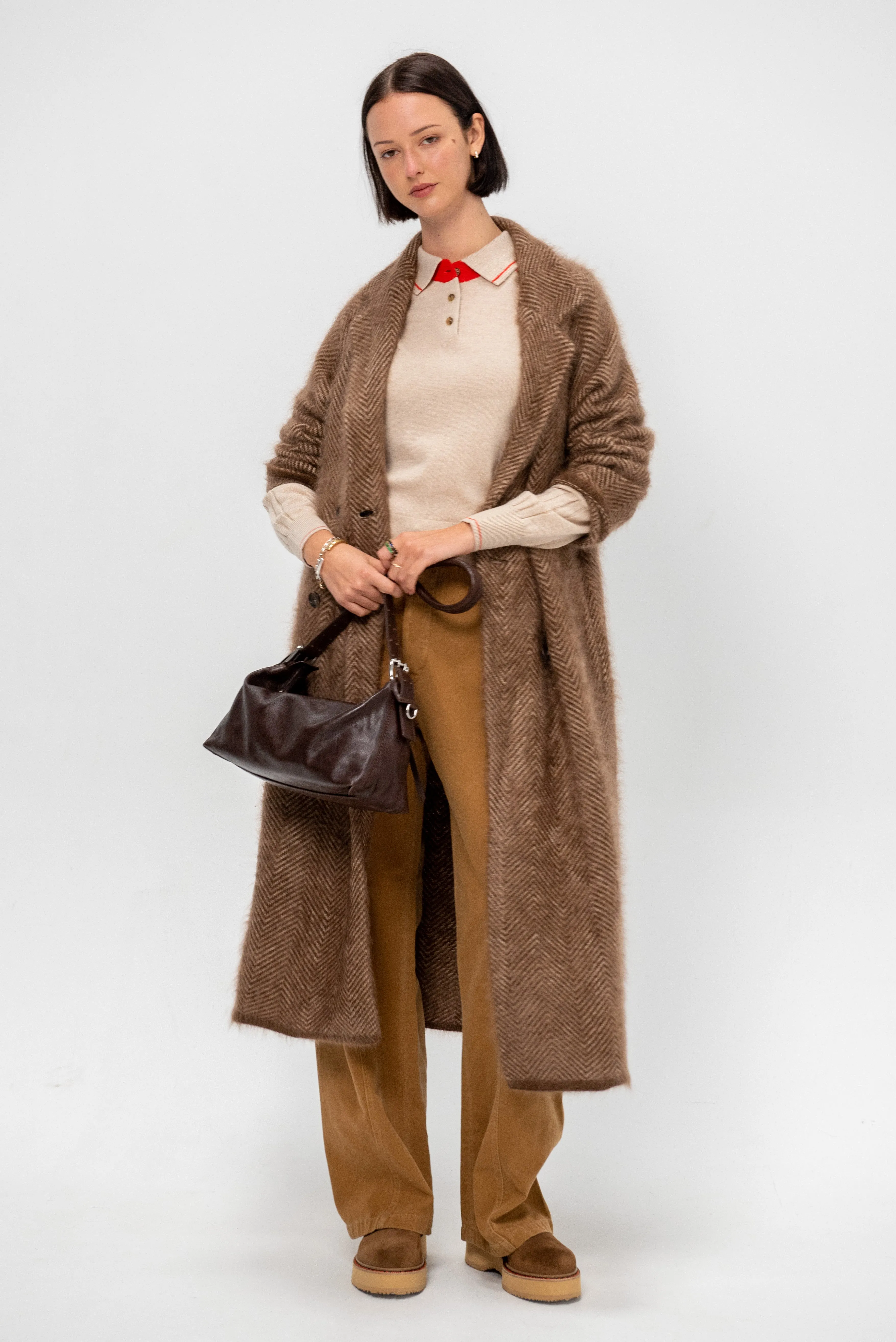 Alpine Collegiate Polo, Sandstone Combo sold by Kick Pleat product image thumbnail 5