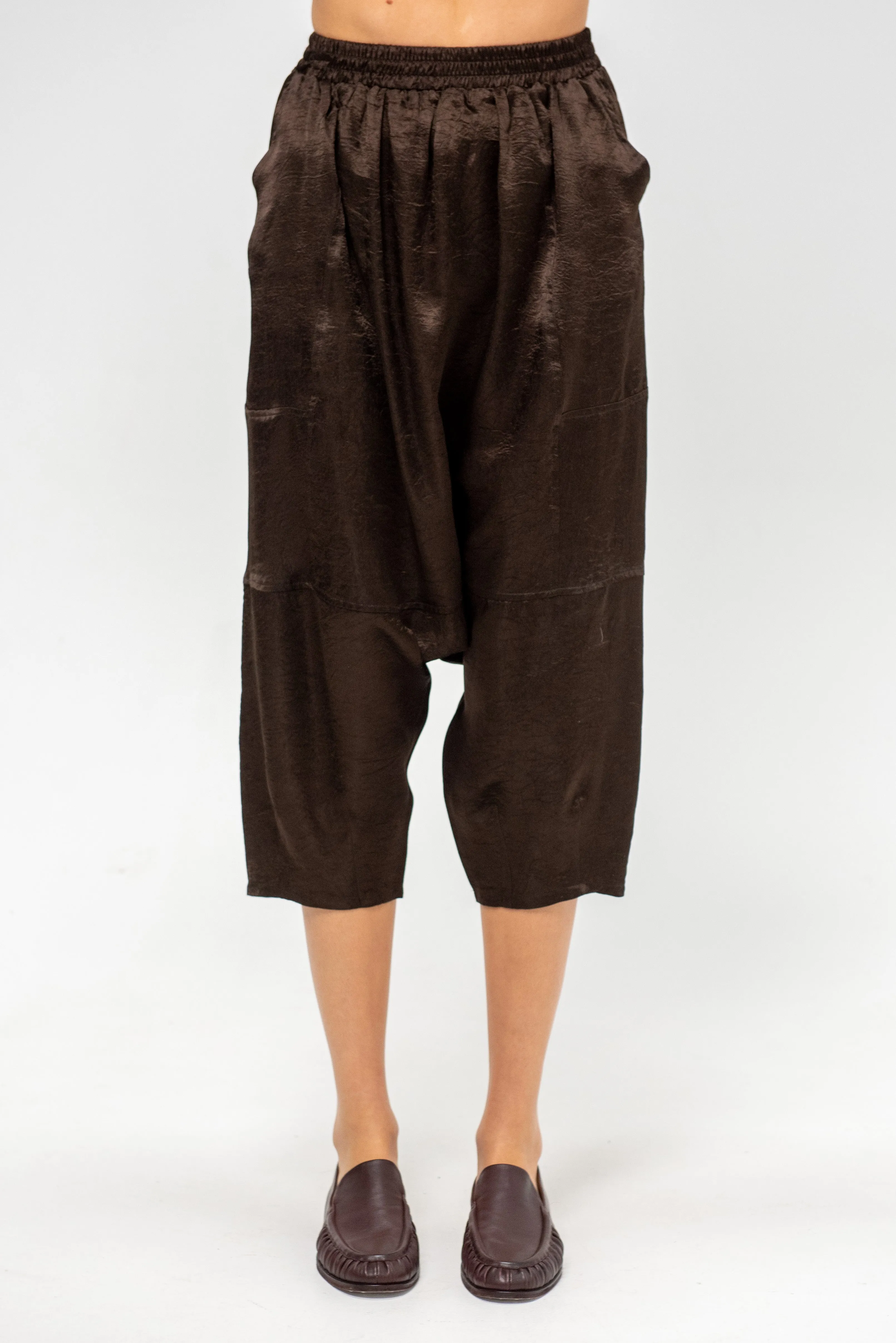 Kiko Pant Satin, Espresso sold by Kick Pleat product image thumbnail 2