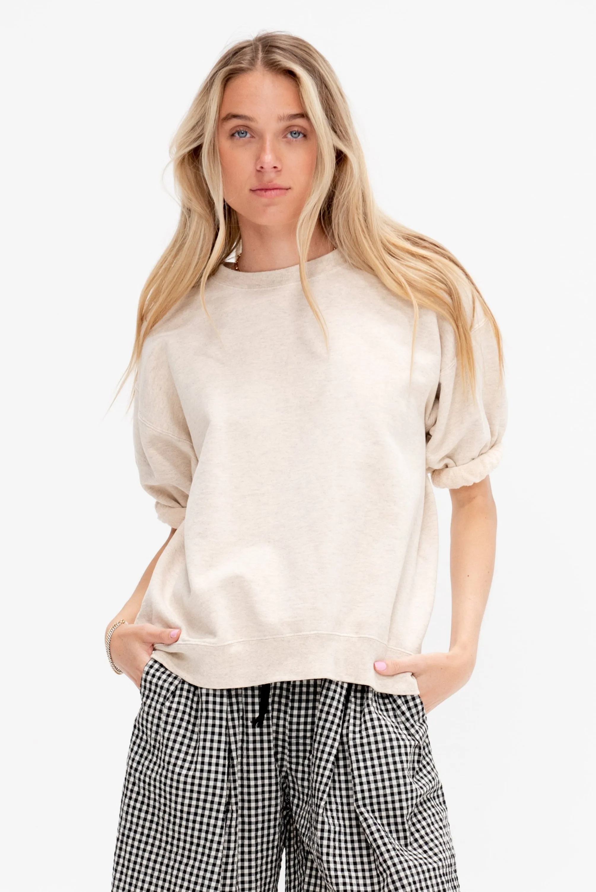 Stanza Sweatshirt, Dirty White sold by Kick Pleat