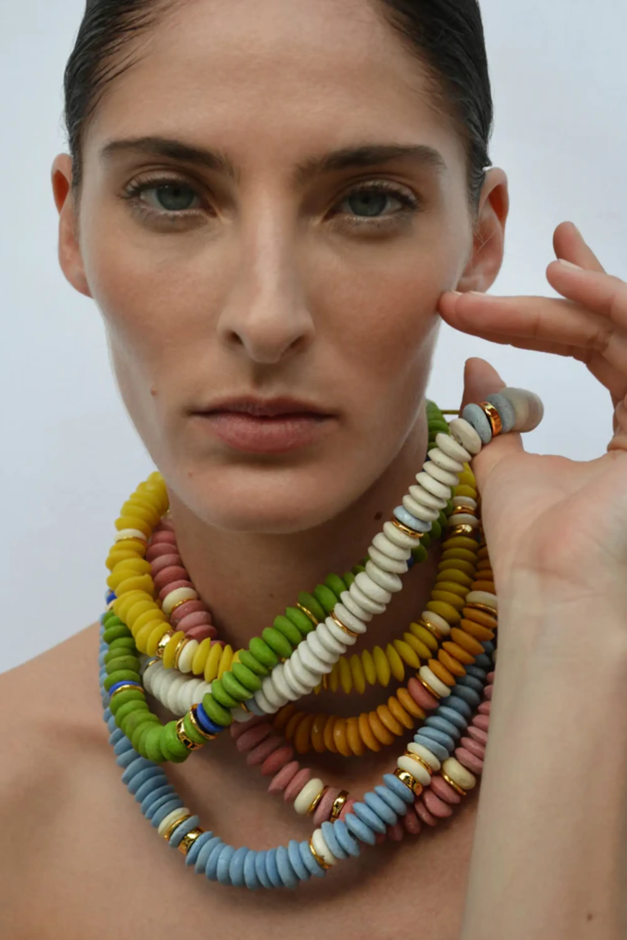Laguna Necklace, Pistachio sold by Kick Pleat product image thumbnail 2
