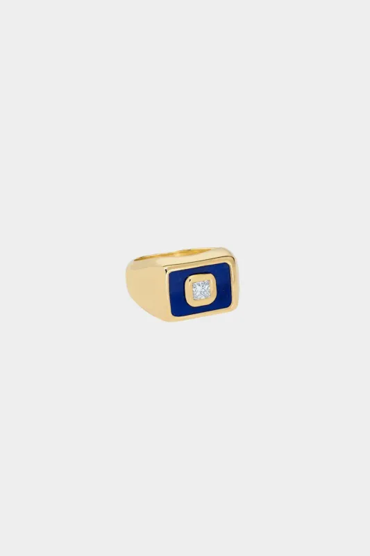 New Frames Ring, Lapis Lazuli made by Kick Pleat