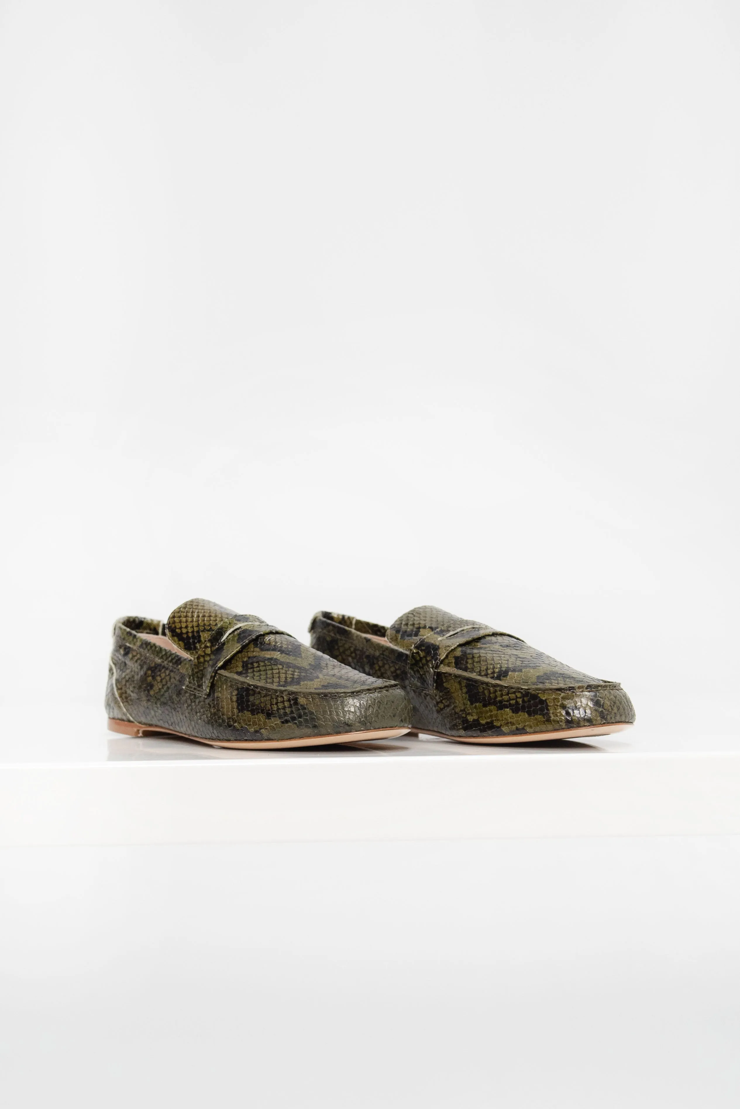 The Penny Loafer, Olive sold by Kick Pleat product image thumbnail 3