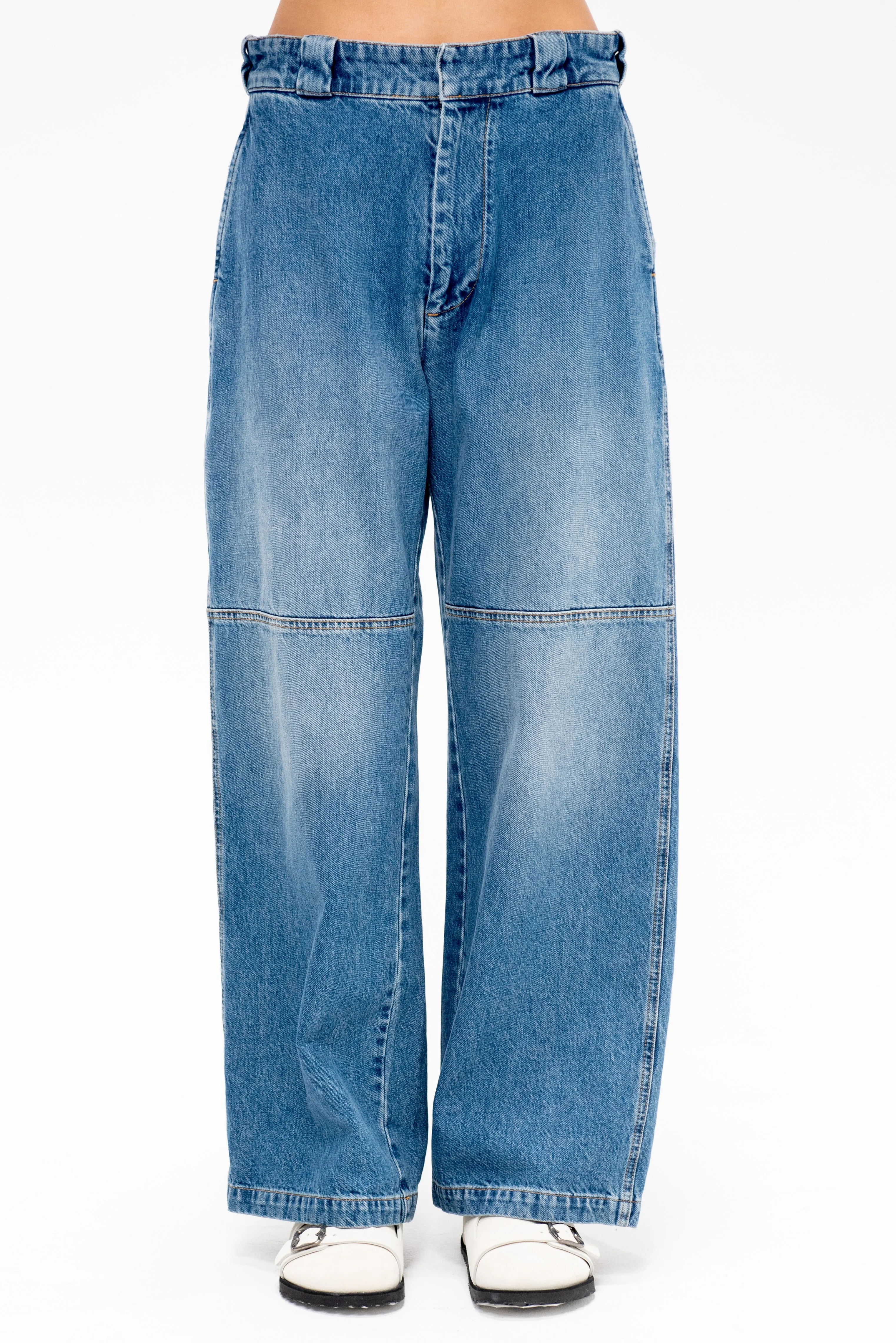 Wide Leg Denim, Indigo sold by Kick Pleat product image thumbnail 2