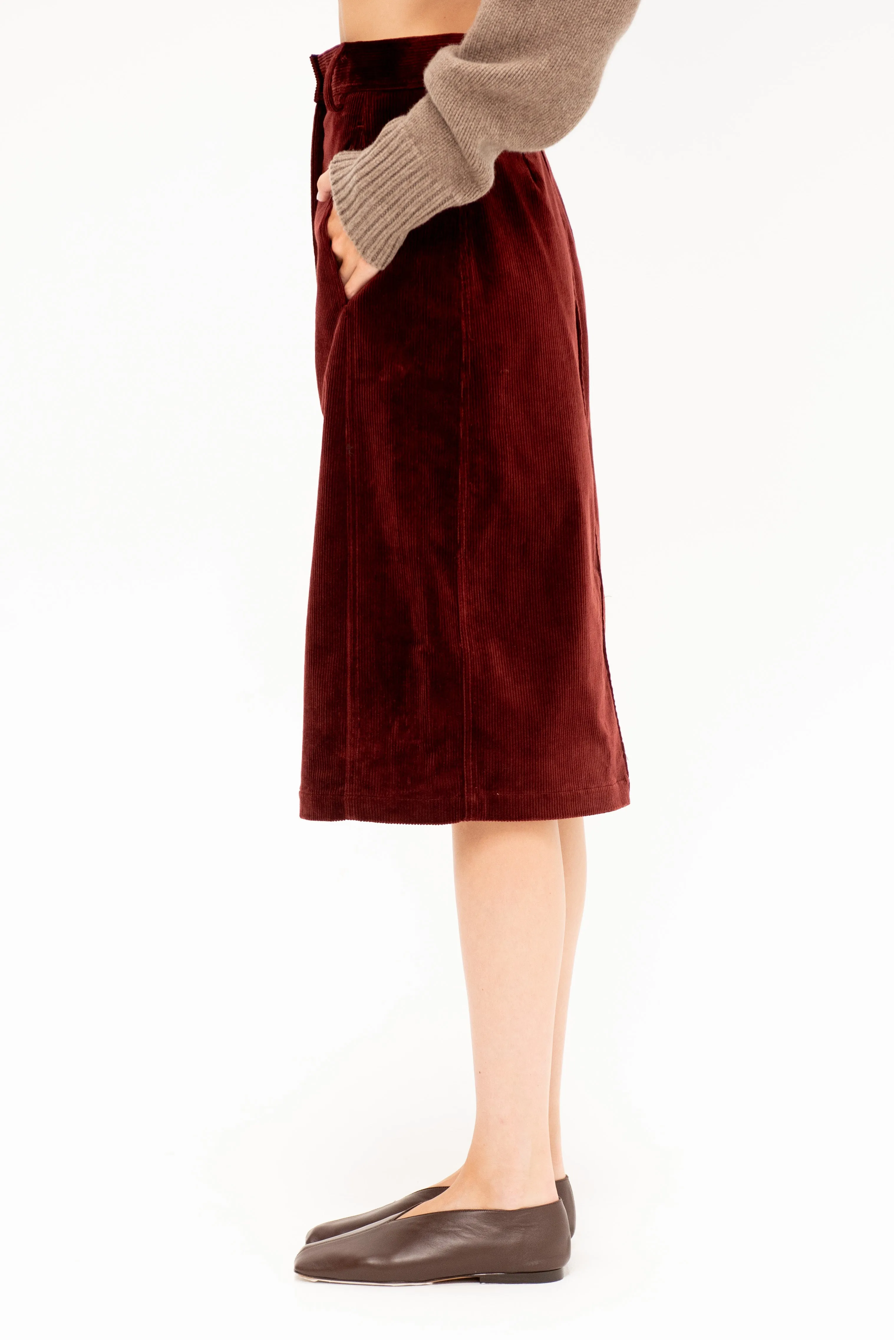 Garra Skirt, Brick sold by Kick Pleat product image thumbnail 3