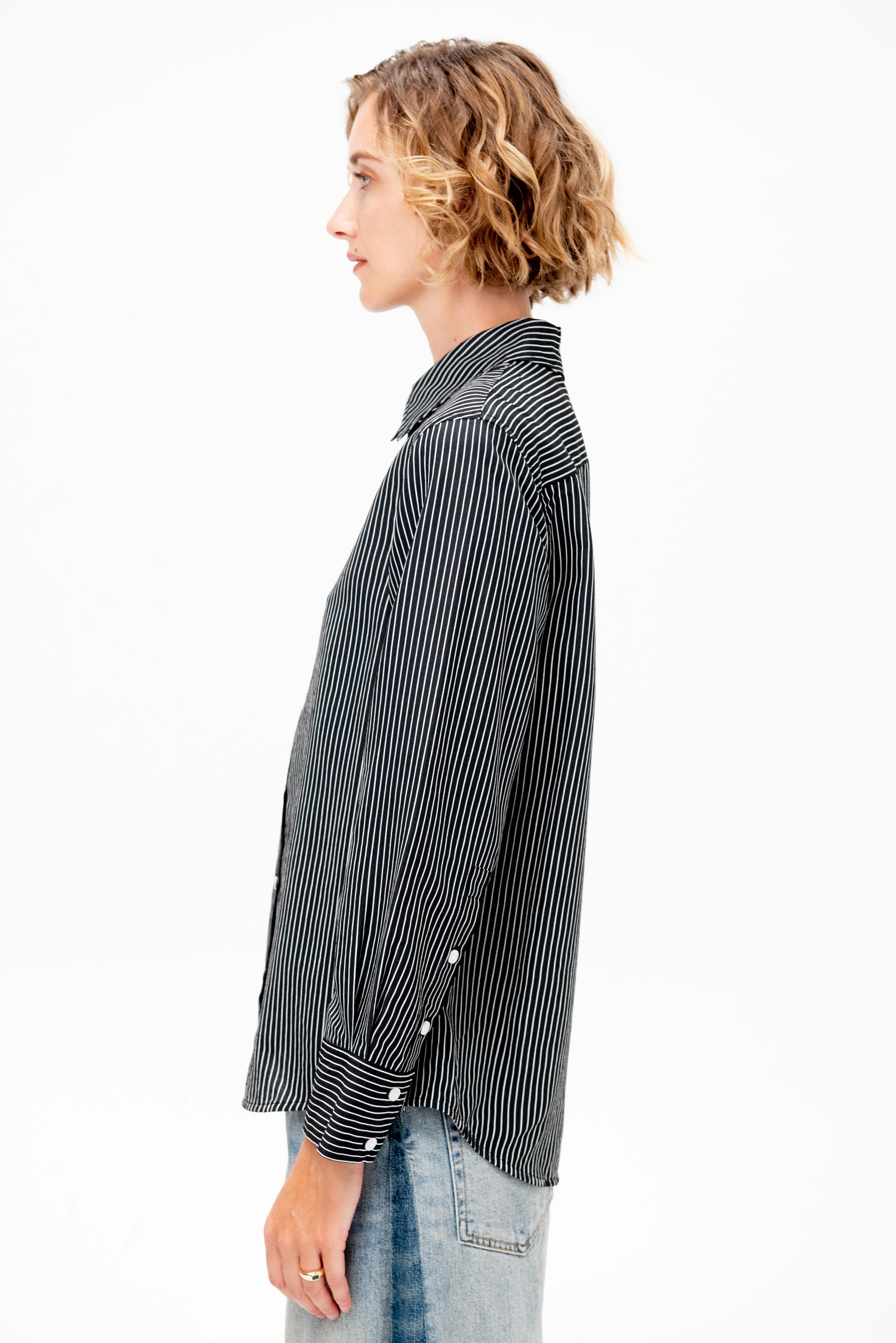 Lynsey Top, Black & White sold by Kick Pleat product image thumbnail 3