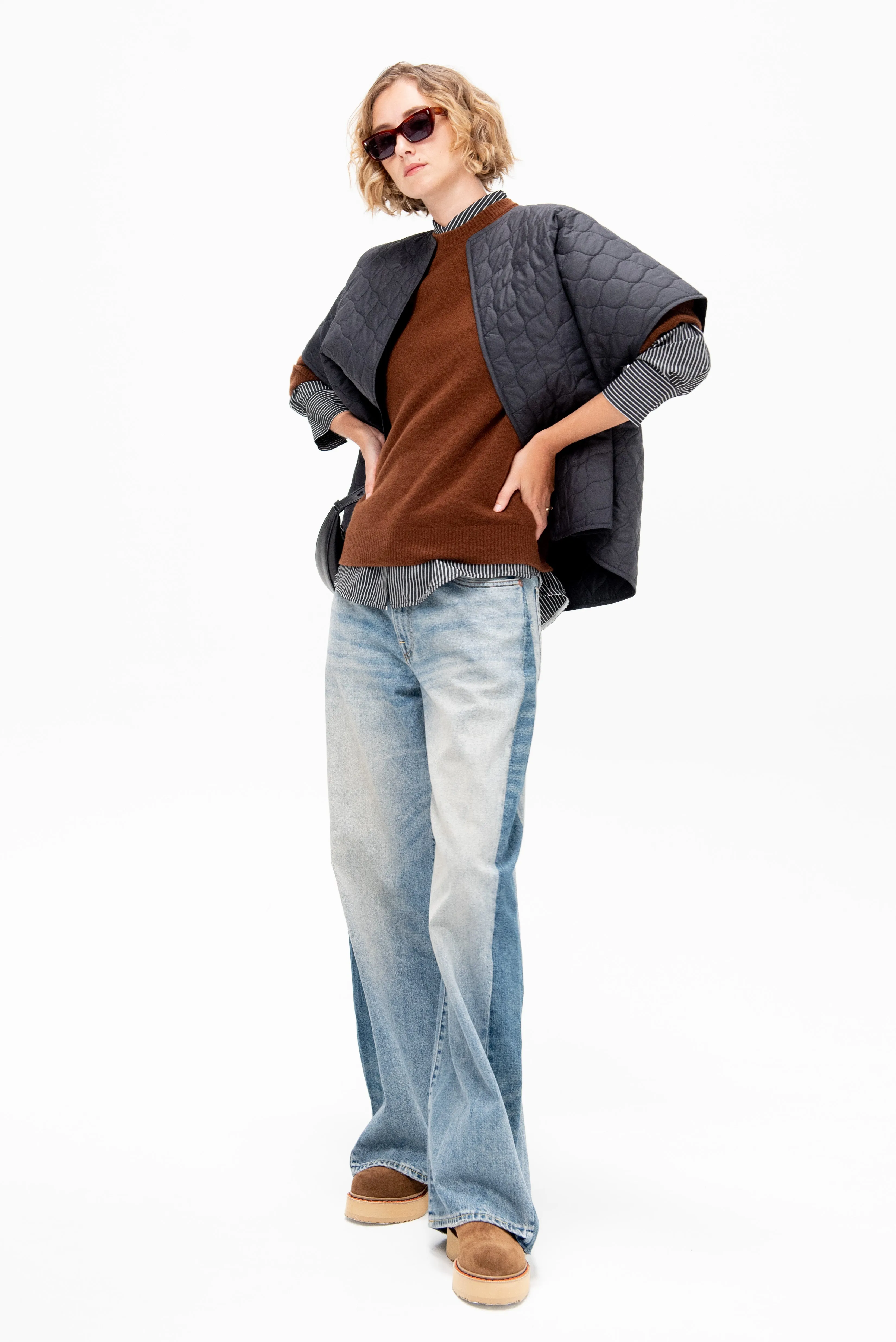 Lynsey Top, Black & White sold by Kick Pleat product image thumbnail 5