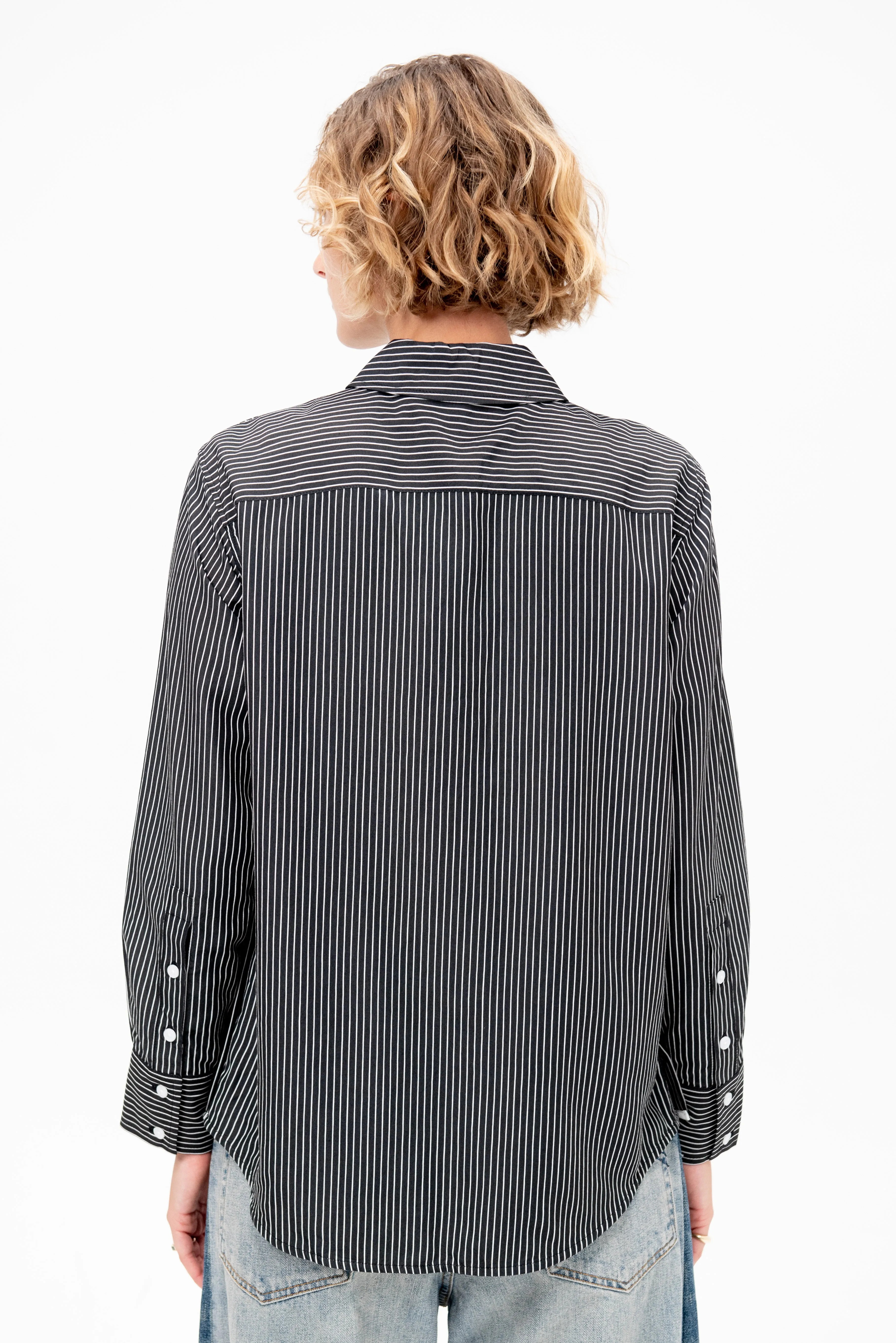 Lynsey Top, Black & White sold by Kick Pleat product image thumbnail 4