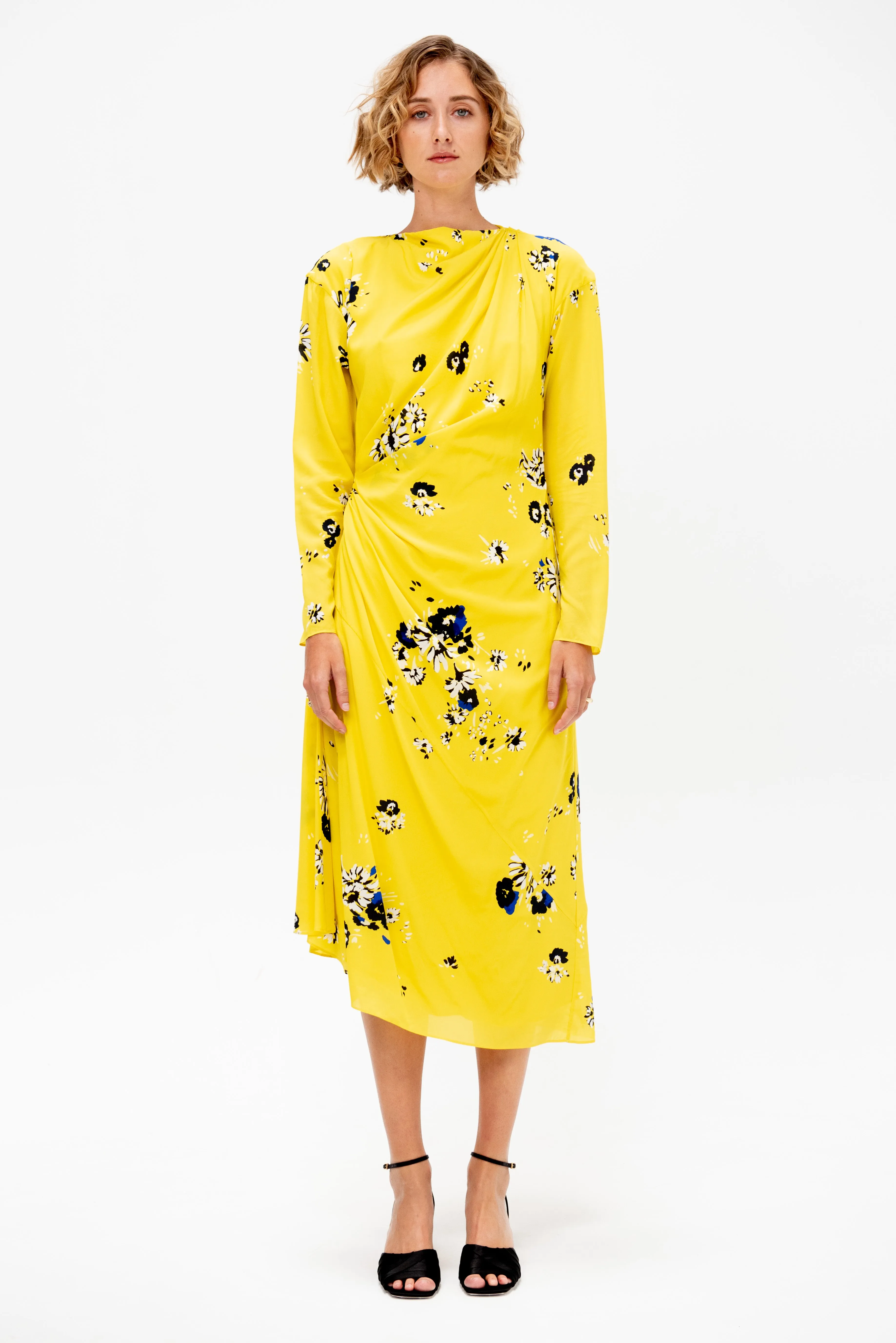 Trudie Dress, Yellow Multi sold by Kick Pleat product image thumbnail 2