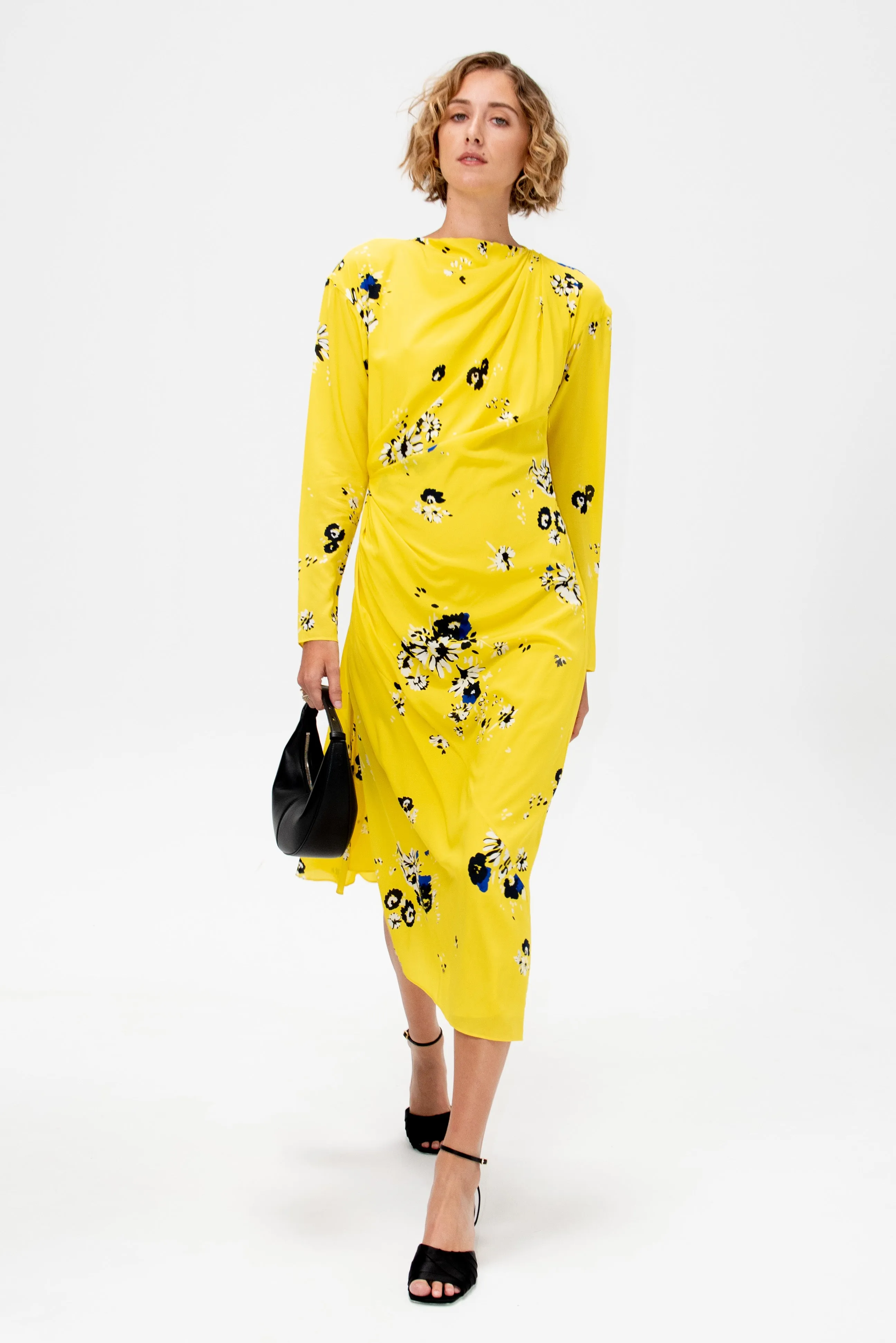 Trudie Dress, Yellow Multi sold by Kick Pleat product image thumbnail 5