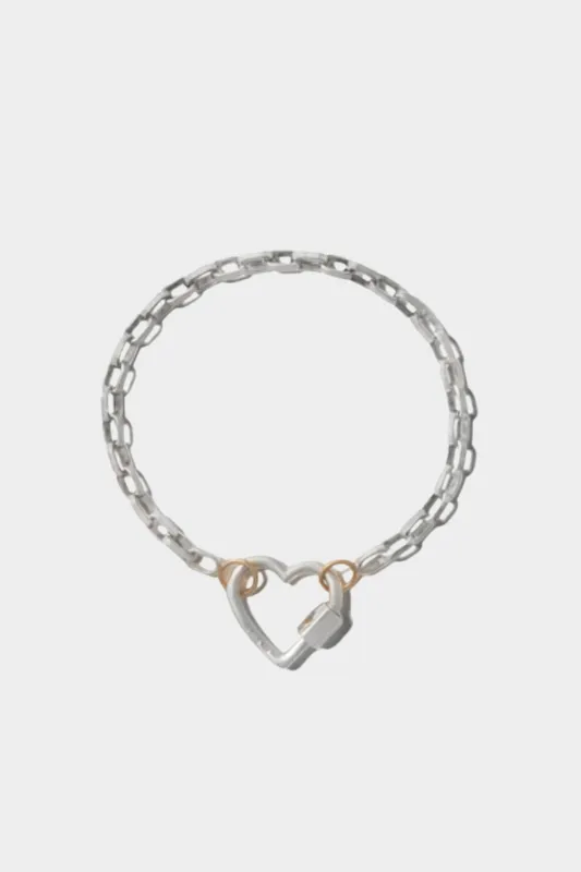 Biker Chain Bracelet, Polished Silver made by Kick Pleat