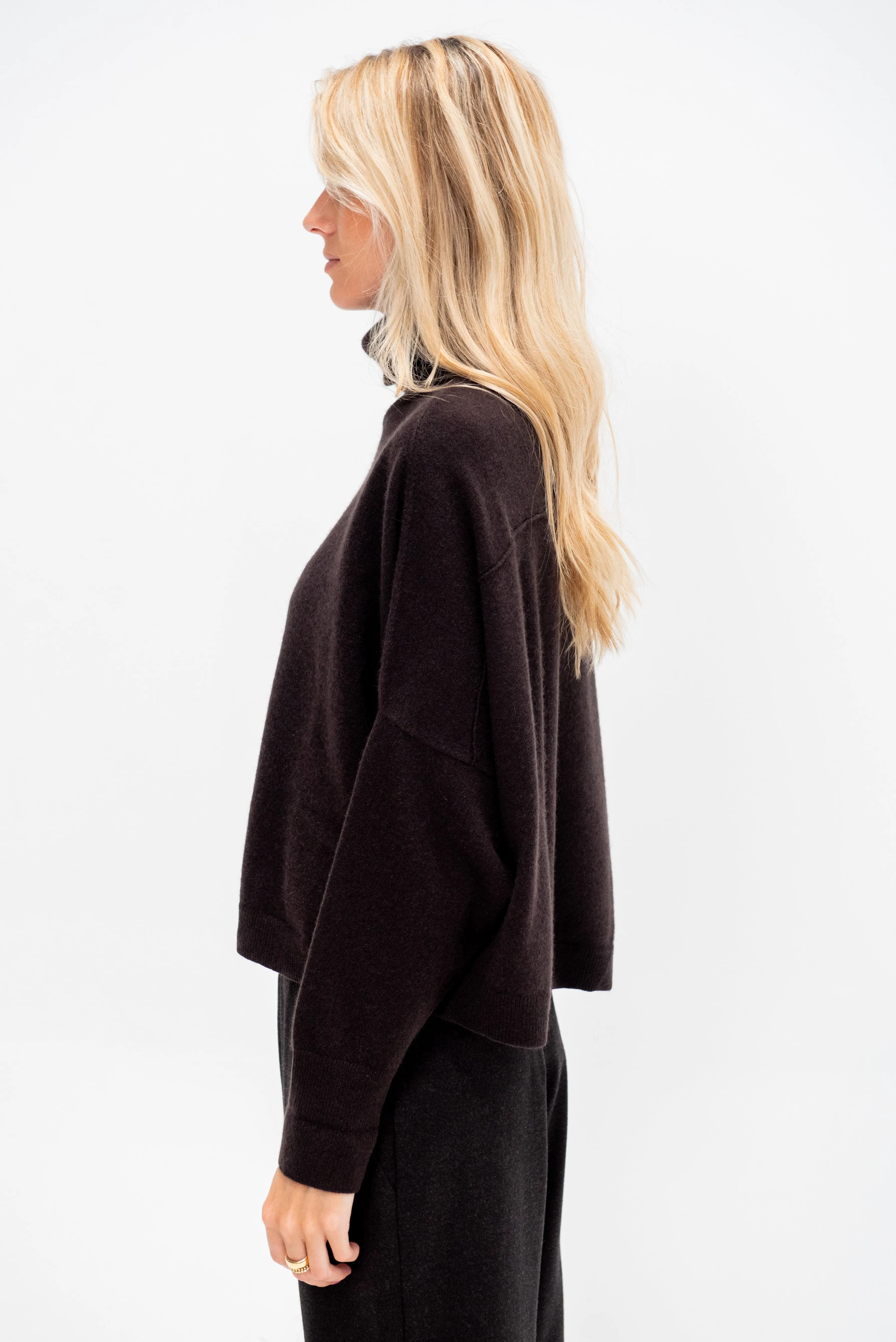 Ionic Turtleneck Sweater, Blackwood sold by Kick Pleat product image thumbnail 3