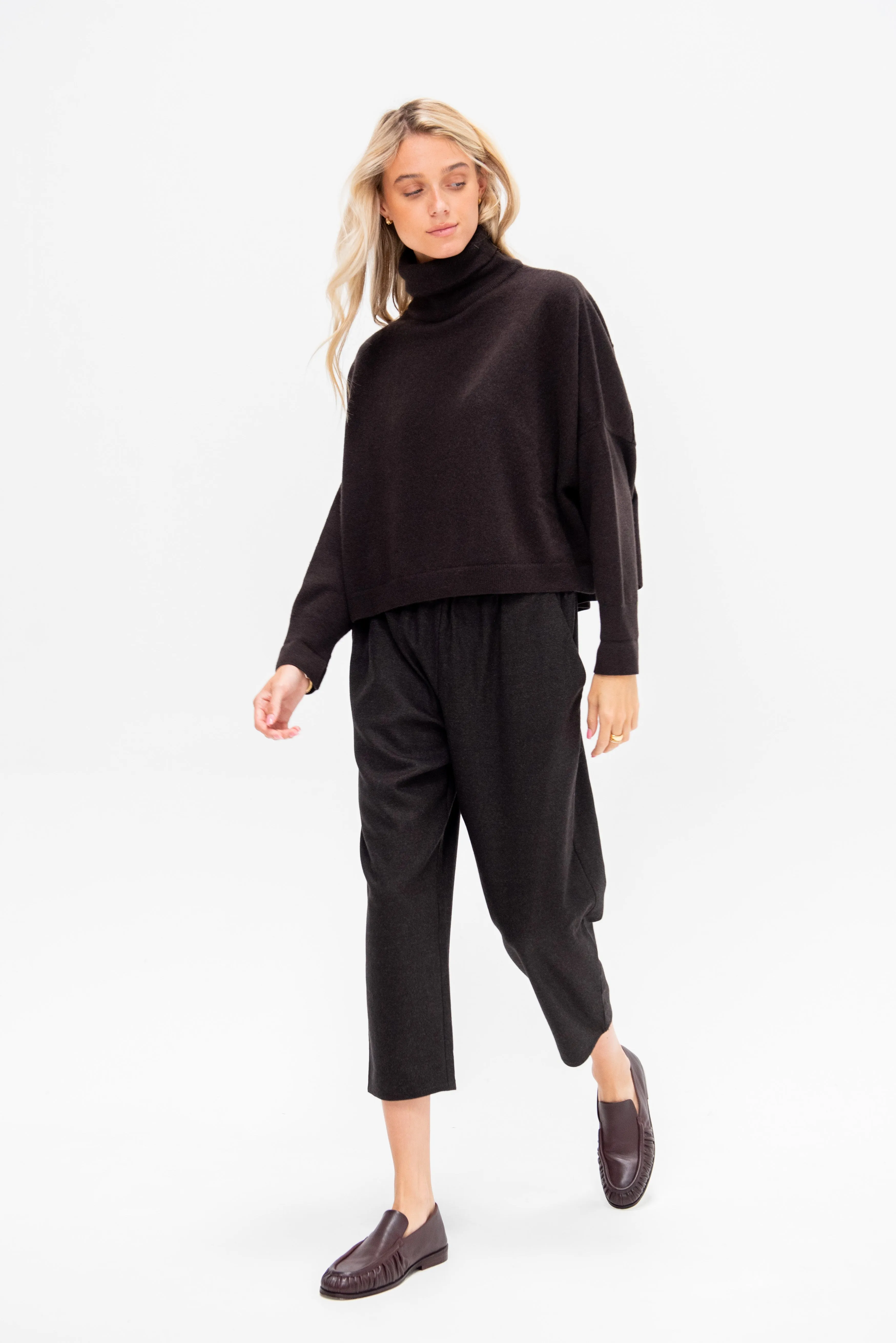 Ionic Turtleneck Sweater, Blackwood sold by Kick Pleat product image thumbnail 5