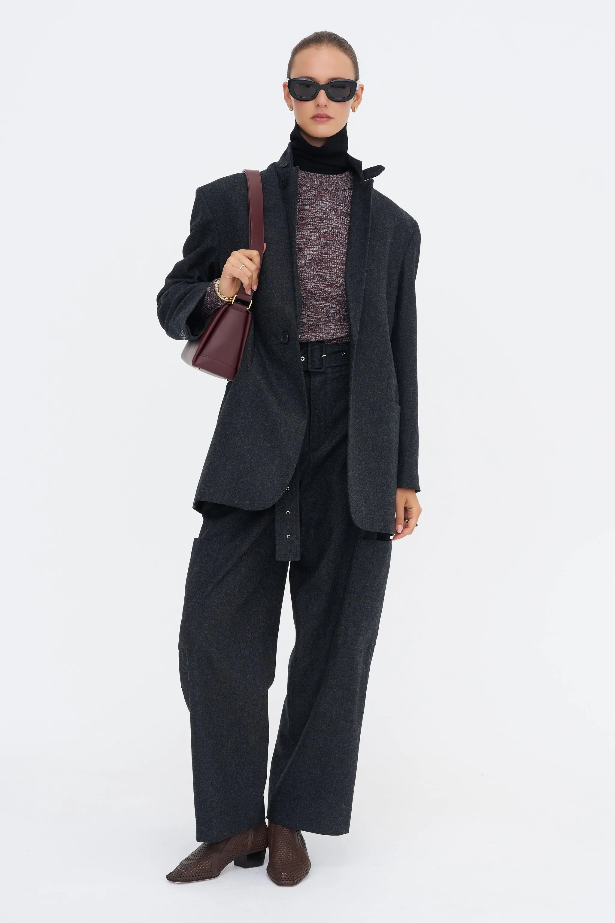 Knit Top, Bordeaux sold by Kick Pleat