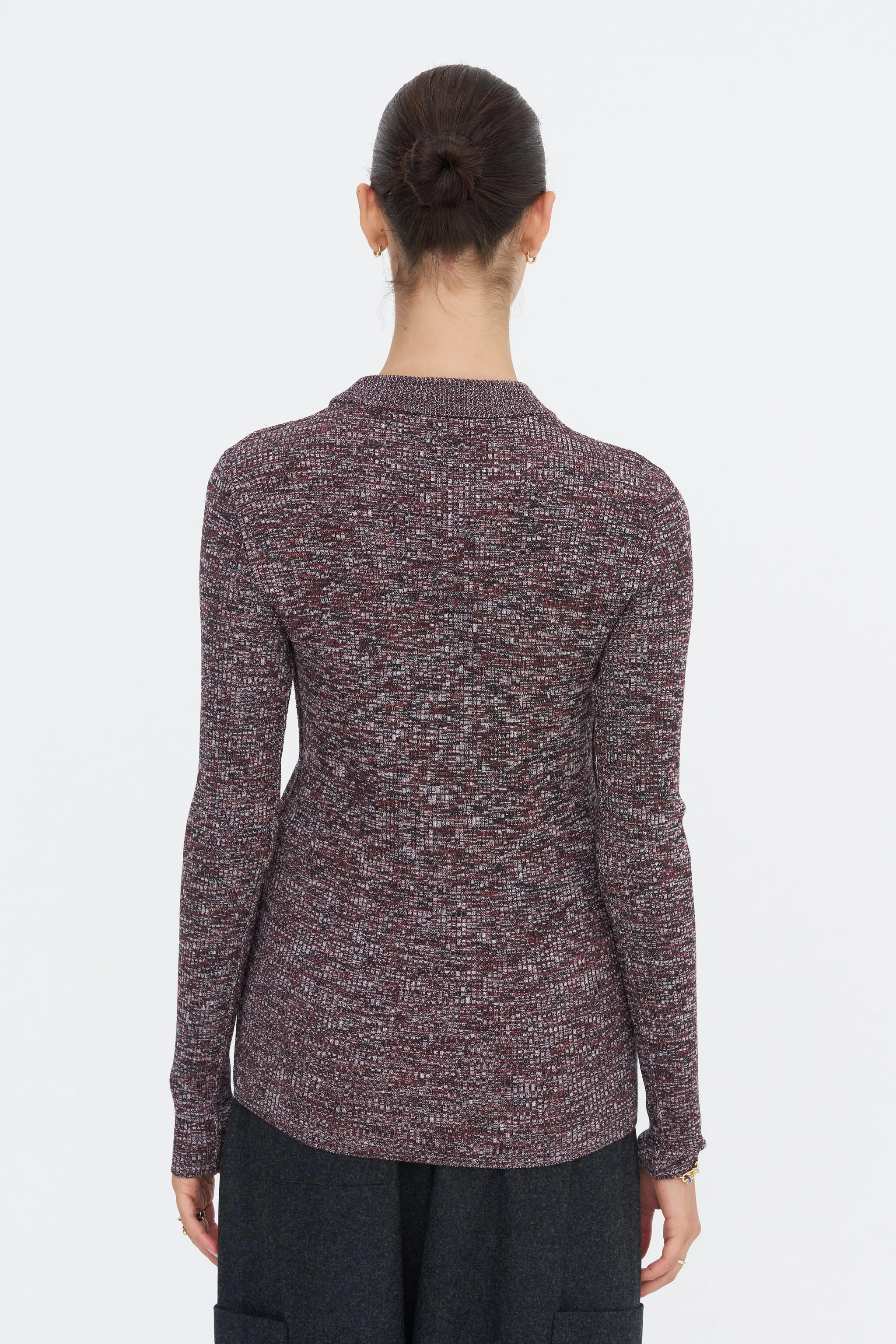 Knit Top, Bordeaux sold by Kick Pleat product image thumbnail 4