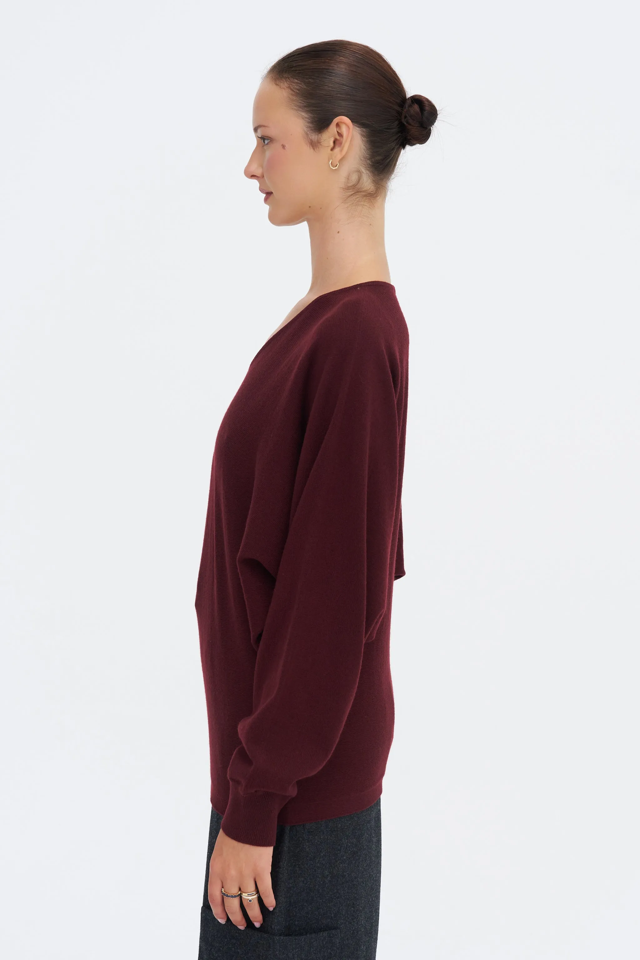 Rosa V-Neck Sweater sold by Kick Pleat product image thumbnail 4