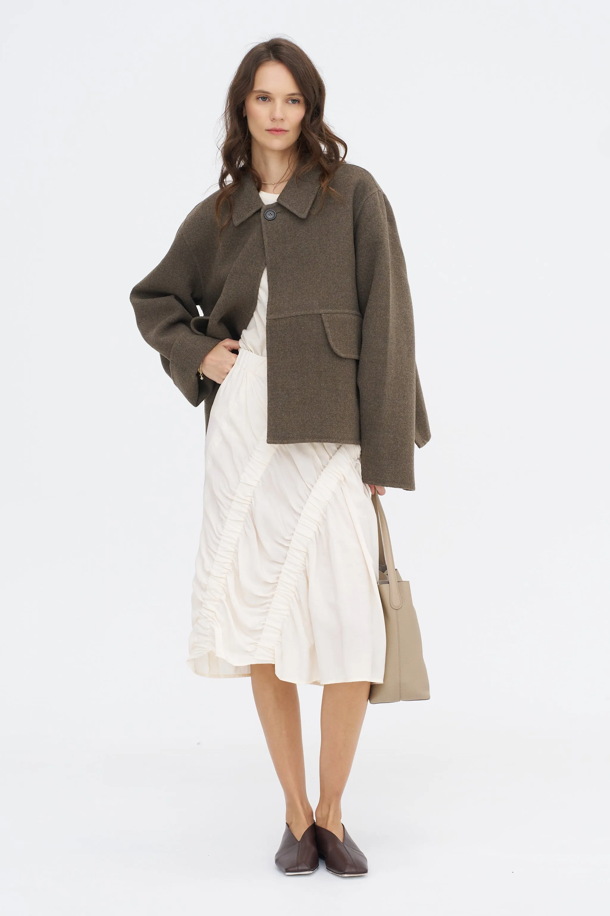 Elise Skirt, Ivory sold by Kick Pleat