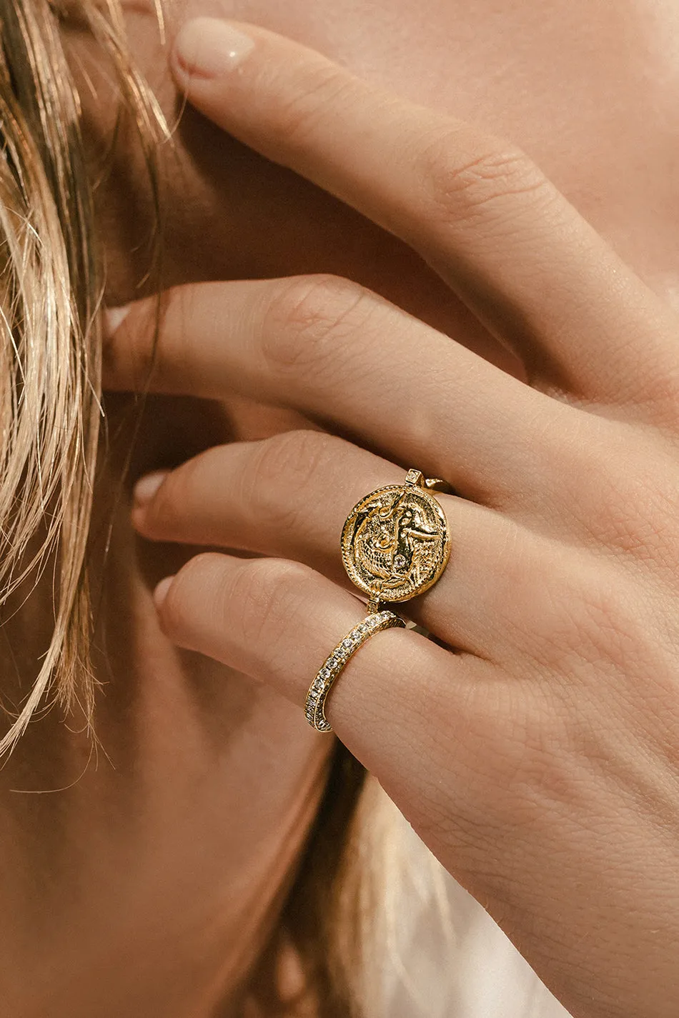 All Over Diamond Band, Yellow Gold sold by Kick Pleat product image thumbnail 2