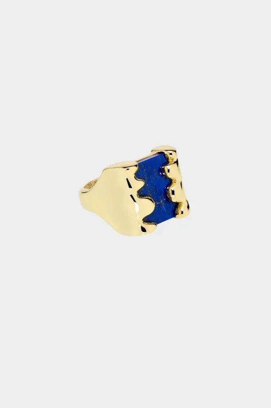 Blob Ring, Lapis made by Kick Pleat