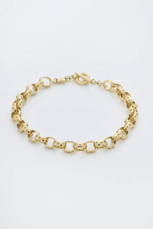 Moa Bracelet - Mini, Yellow Gold made by Kick Pleat