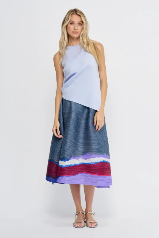 Luster Drape Knit, Nigella Blue made by Issey Miyake