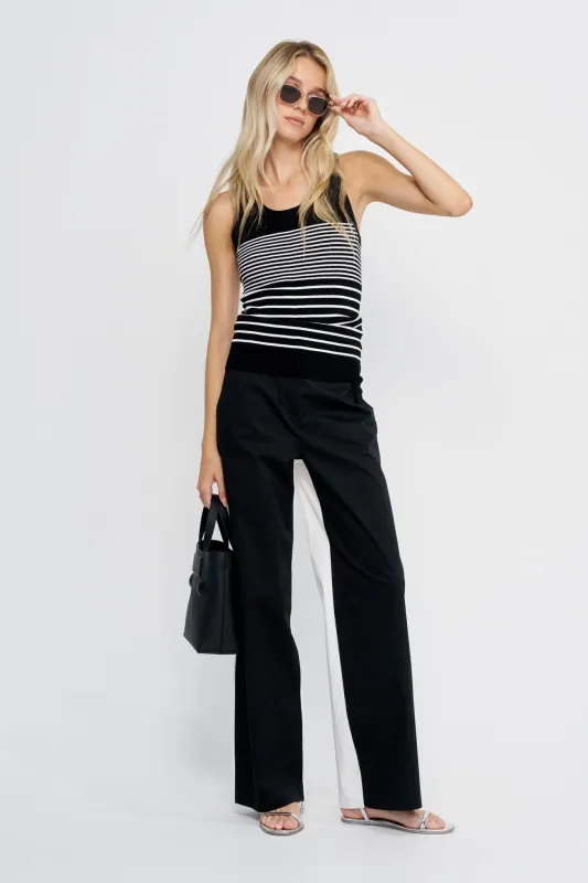 Roberts Top, Black Multi made by Proenza Schouler