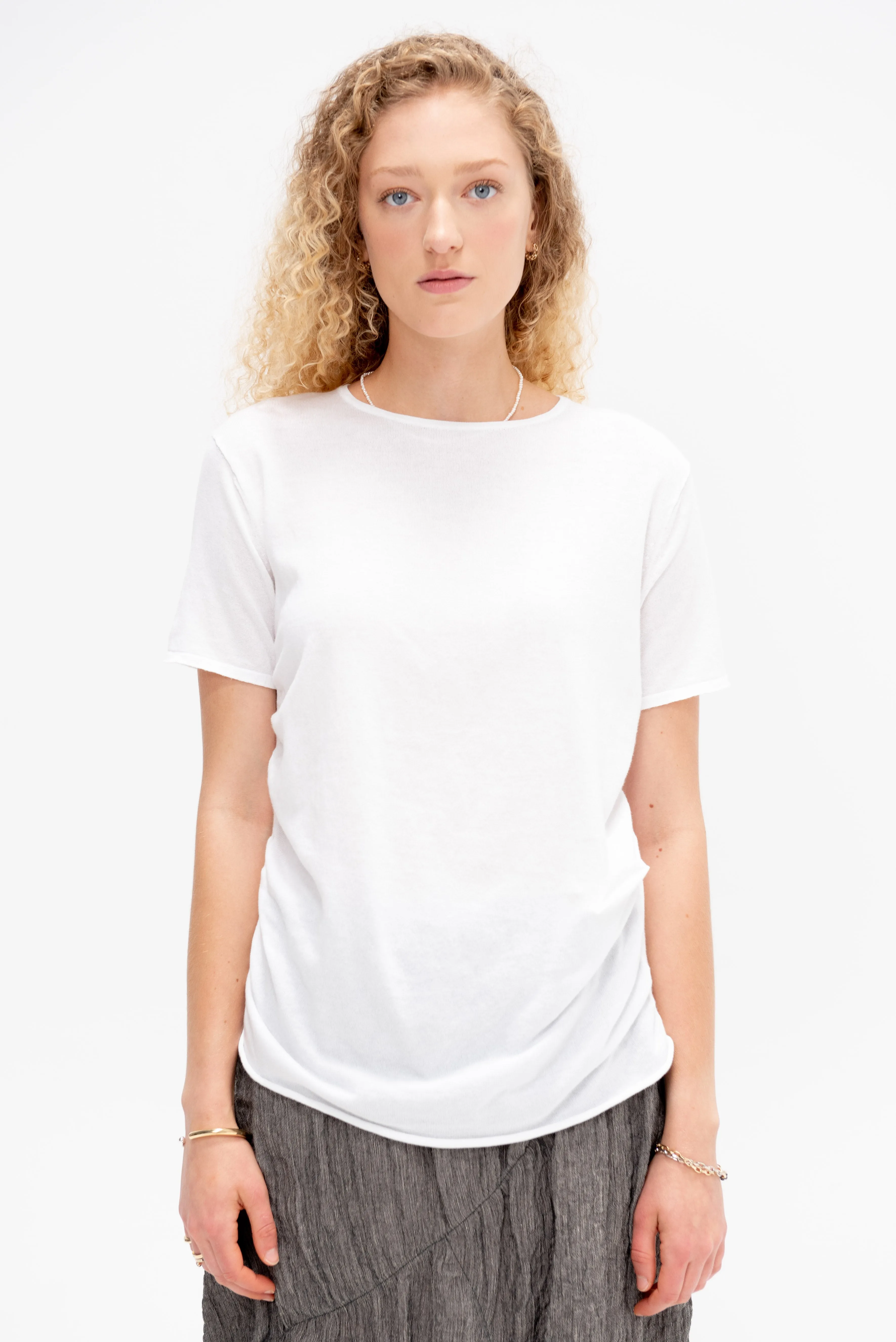 Drape Tee, White sold by Kick Pleat product image thumbnail 2