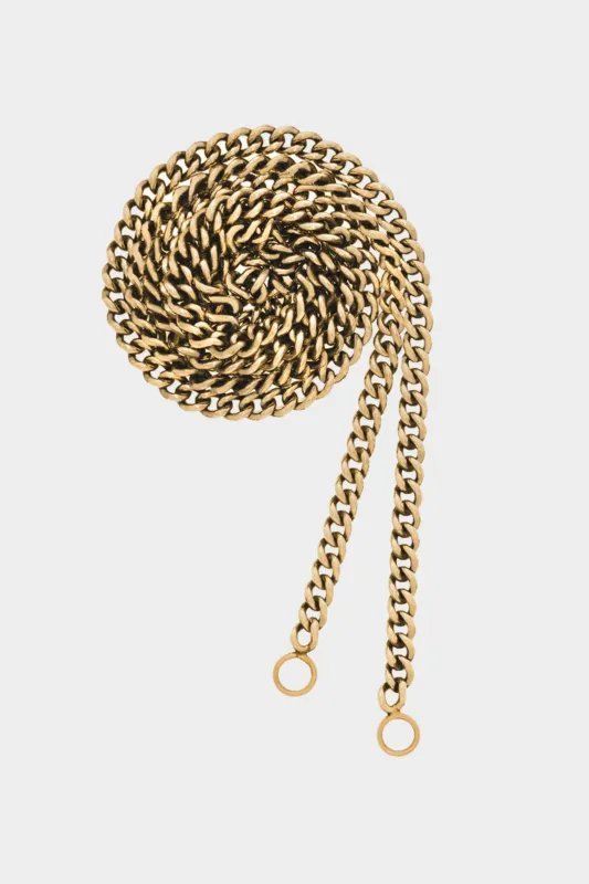 Heavy Curb Chain - 18", Yellow Gold made by Kick Pleat