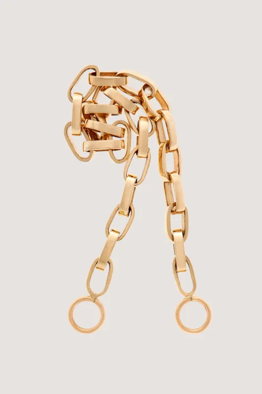 Handmade Biker Chain - 16", Yellow Gold made by Kick Pleat