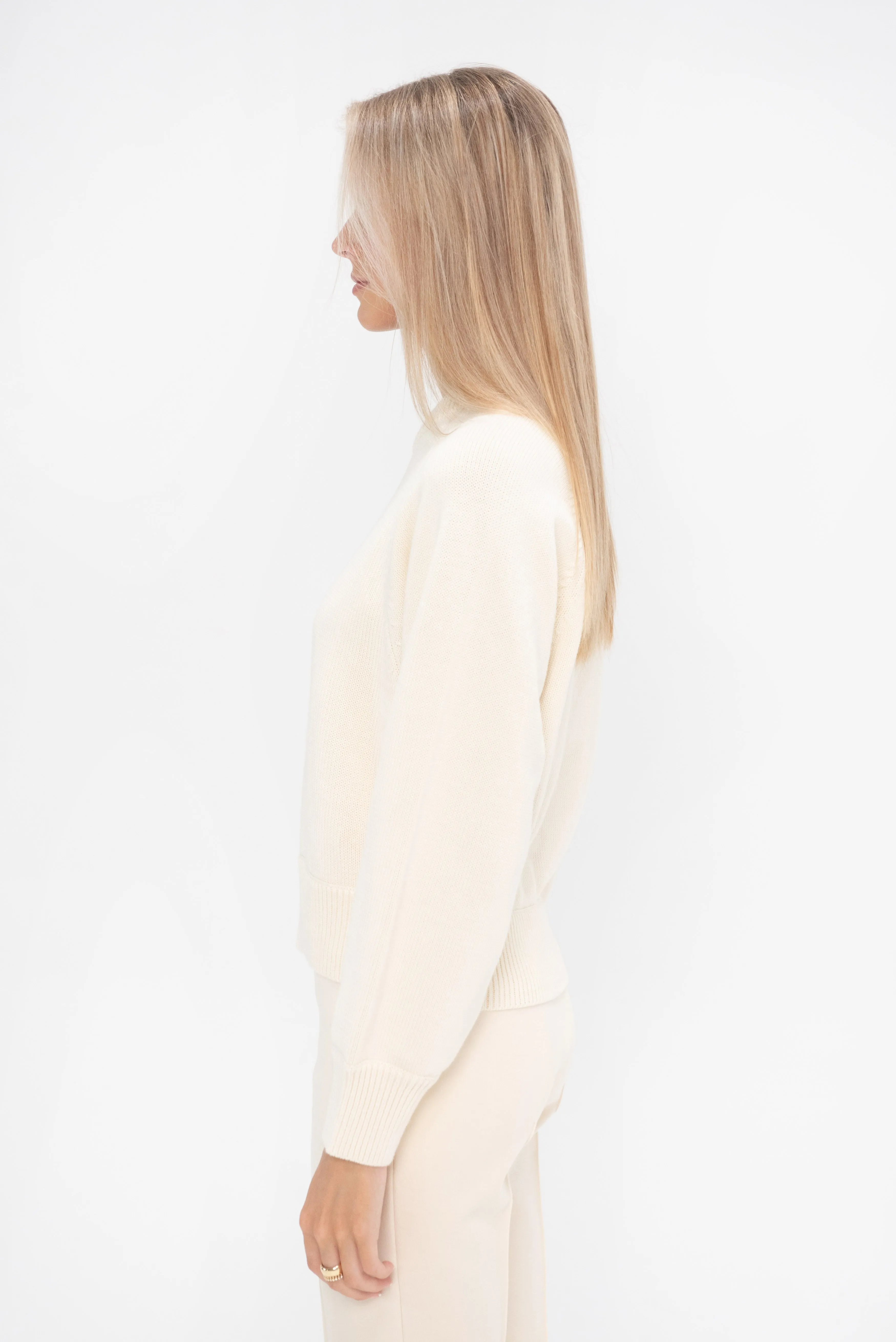 Hill Sweater, Cream sold by Kick Pleat product image thumbnail 4
