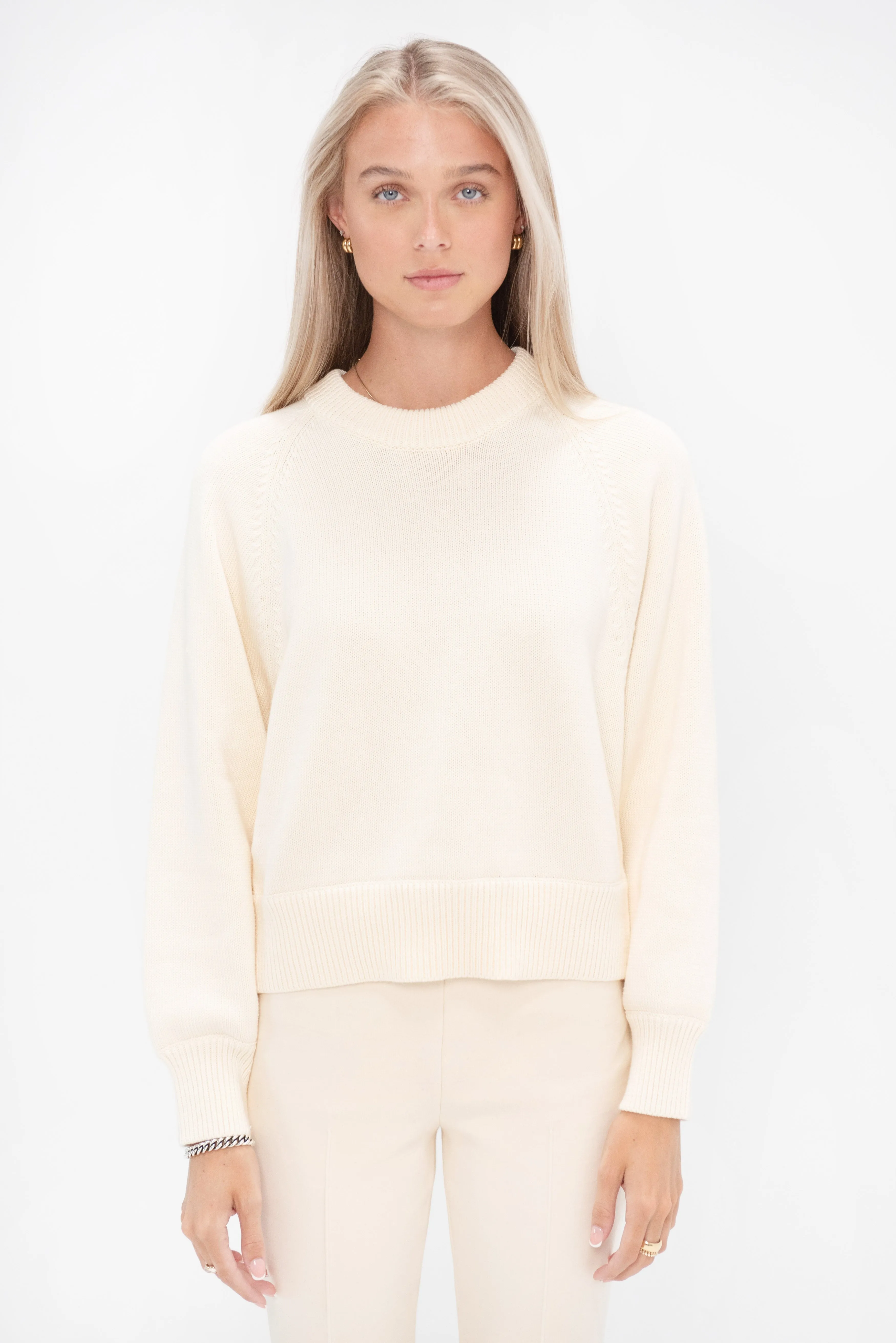 Hill Sweater, Cream sold by Kick Pleat product image thumbnail 3