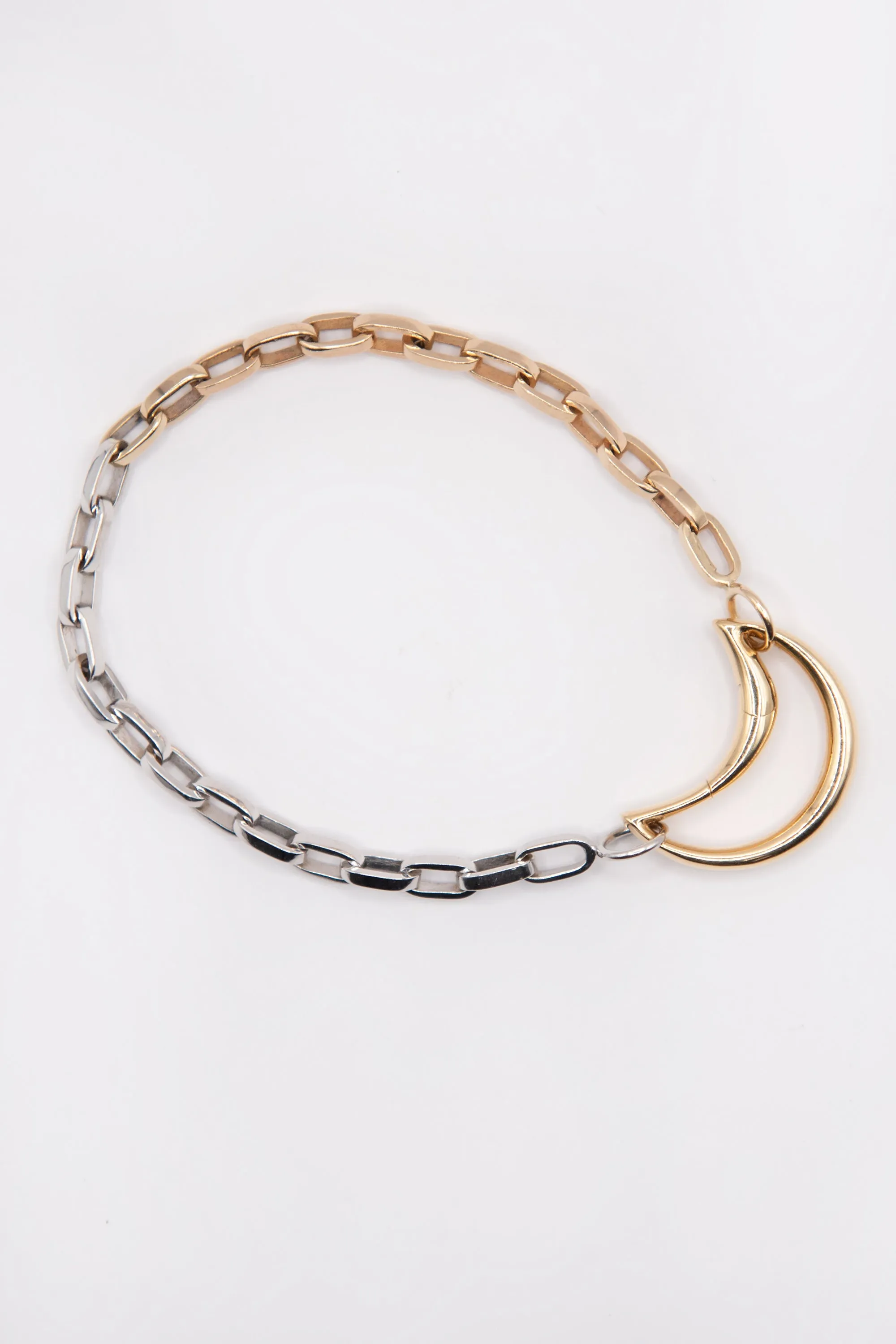 Handmade Biker Bracelet, Yellow & White Gold sold by Kick Pleat product image thumbnail 3