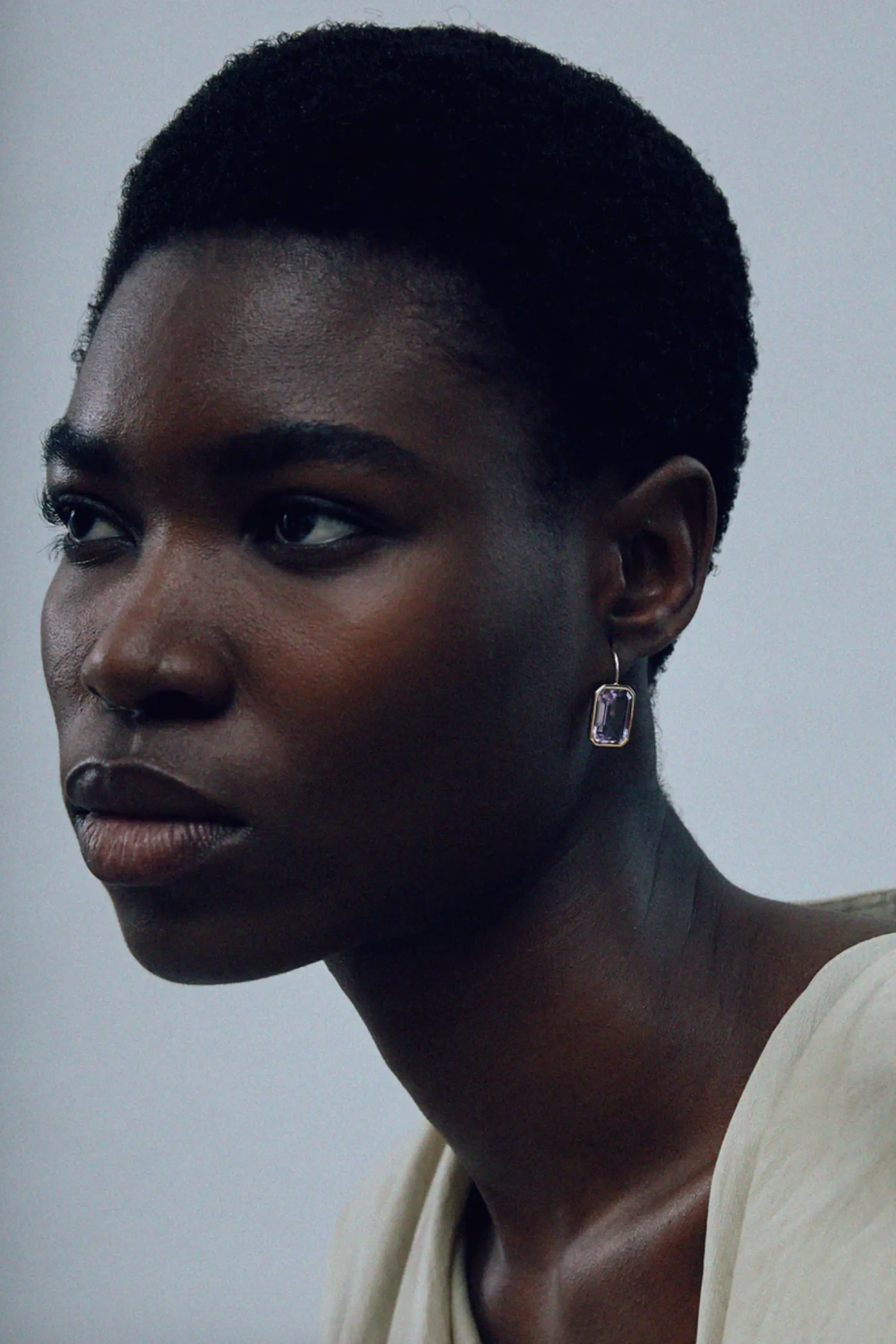 Aria Earrings, Pink Amethyst sold by Kick Pleat product image thumbnail 4