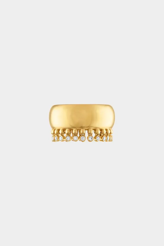 Tennessee Ring, Yellow Gold made by Kick Pleat