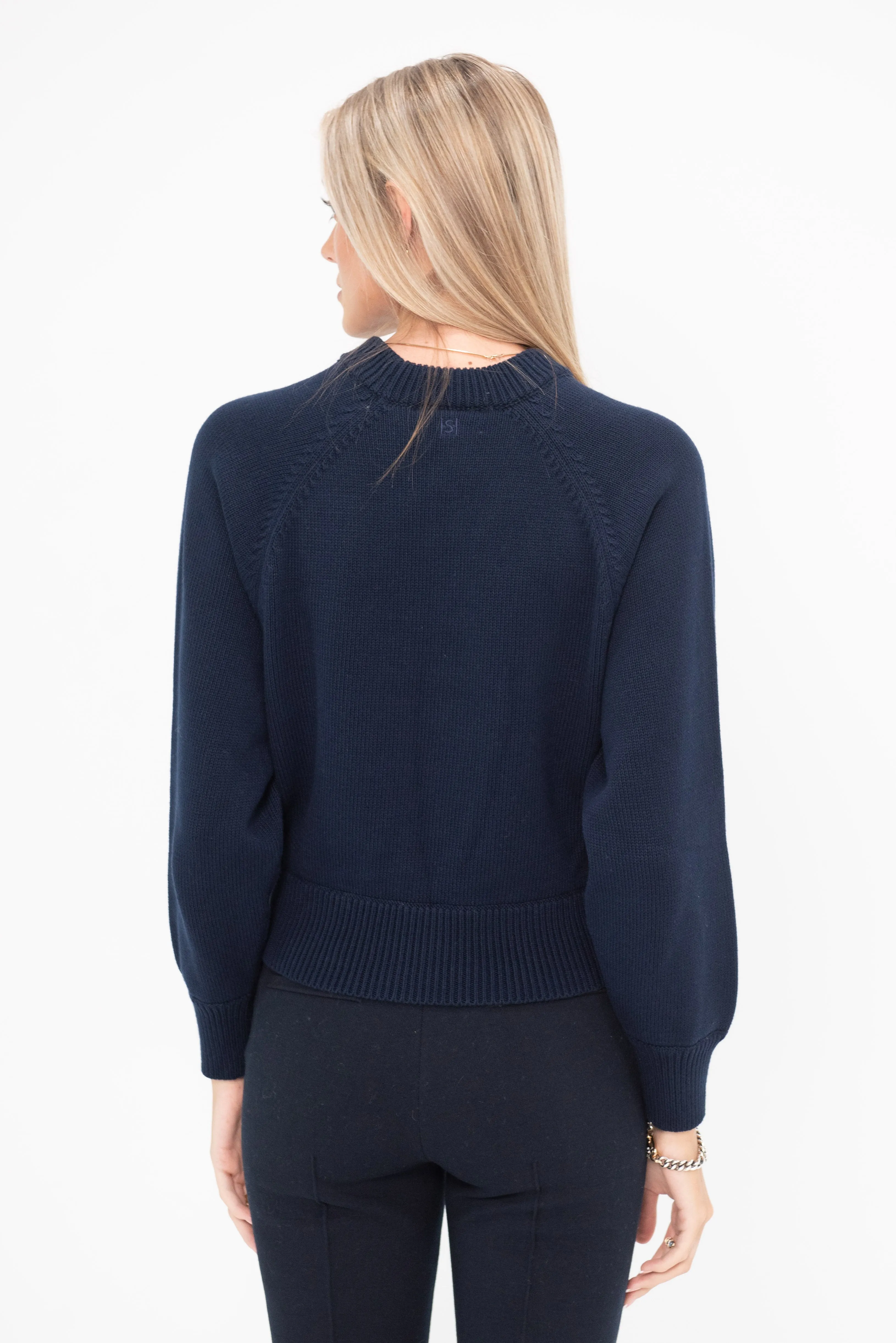 Hill Sweater, Navy sold by Kick Pleat product image thumbnail 4