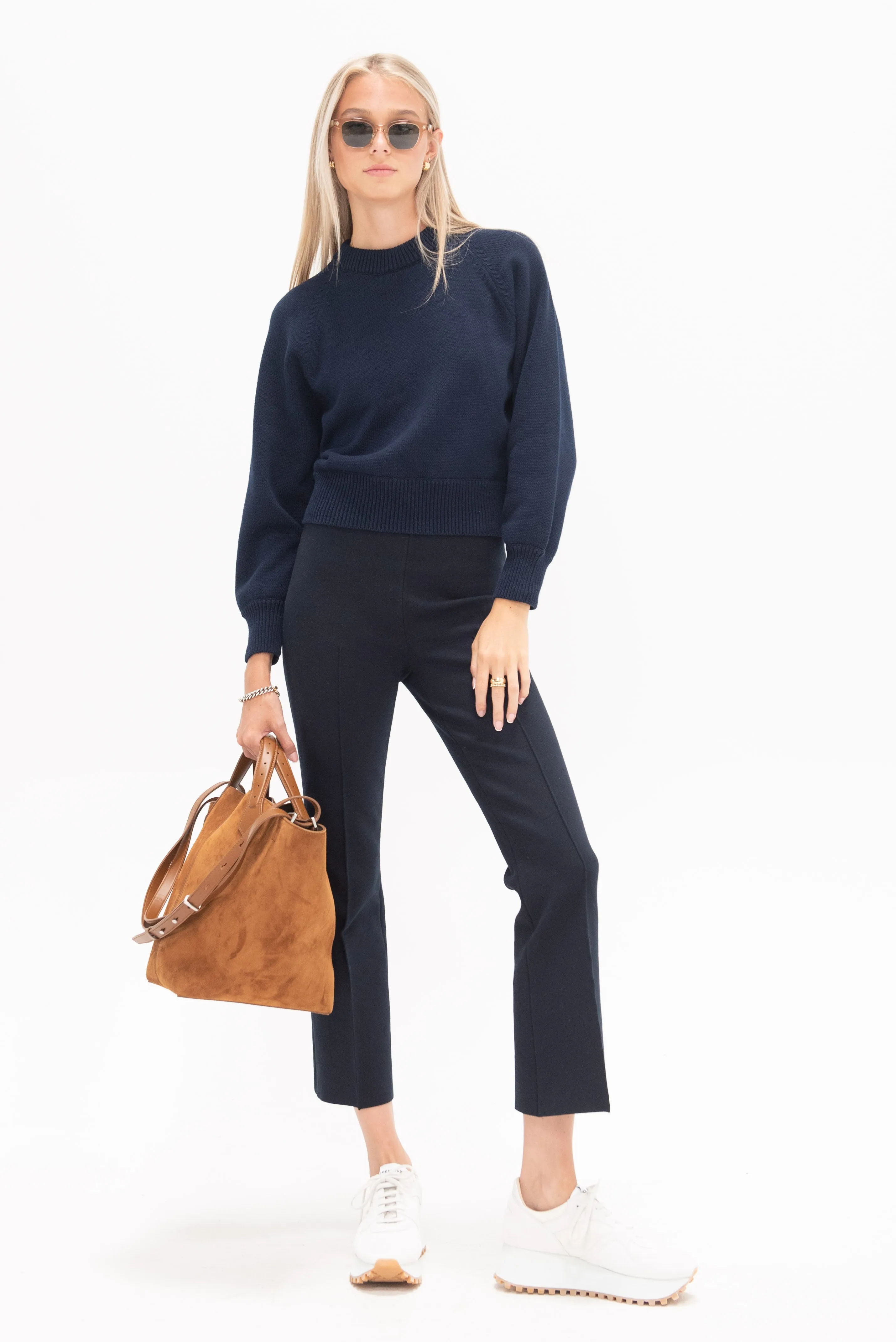 Hill Sweater, Navy sold by Kick Pleat