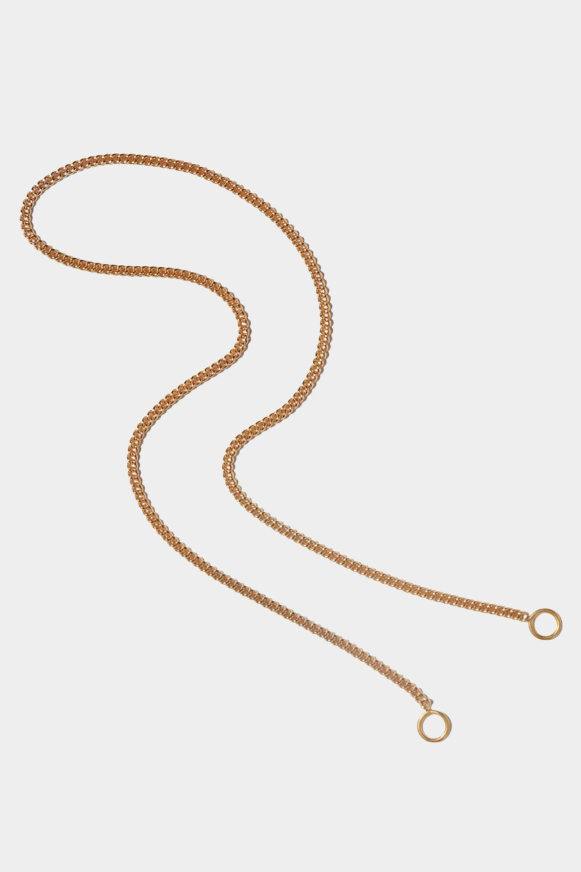 Not So Heavy Curb Chain, Yellow Gold sold by Kick Pleat